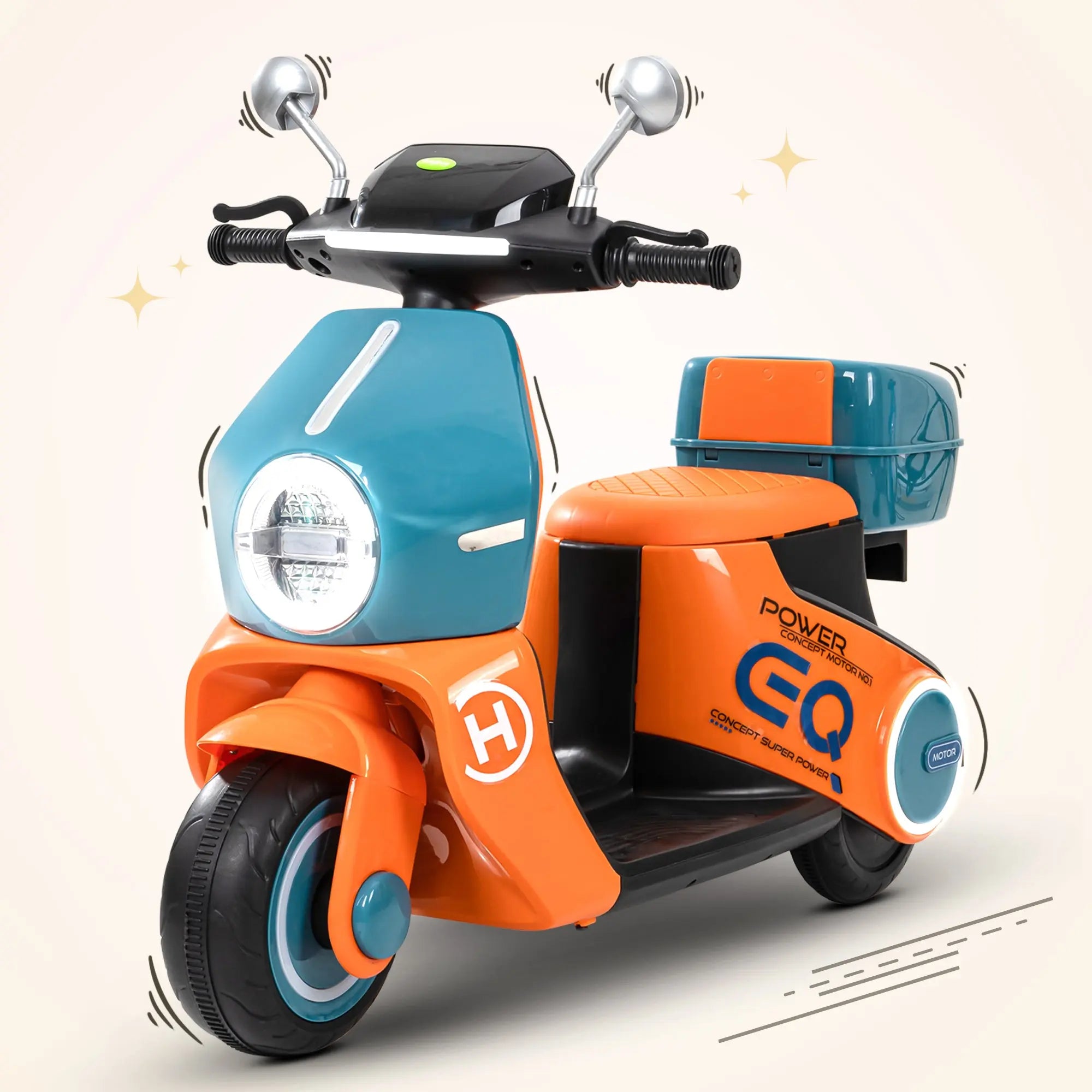 Baybee Daft Rechargeable Battery Operated Bike for Kids - Image 1