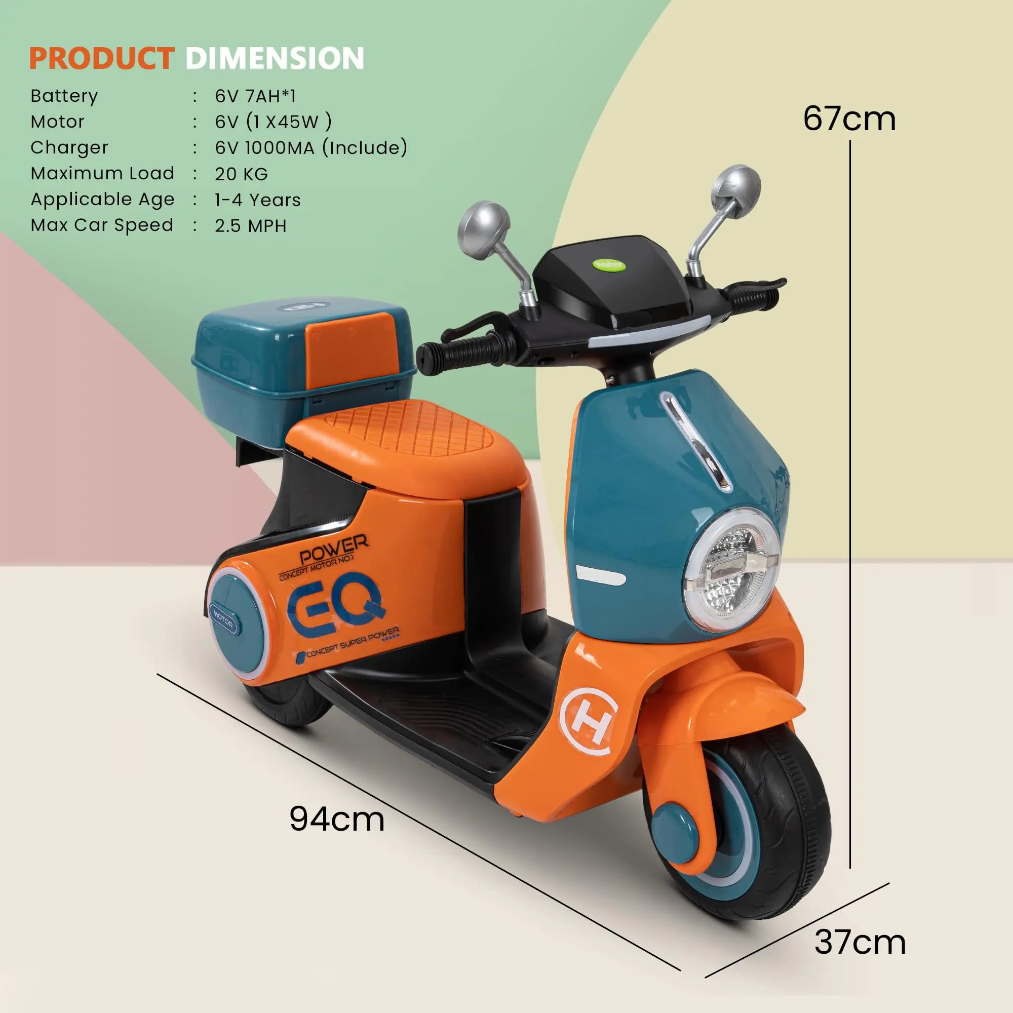 Baybee Daft Rechargeable Battery Operated Bike for Kids - Image 7