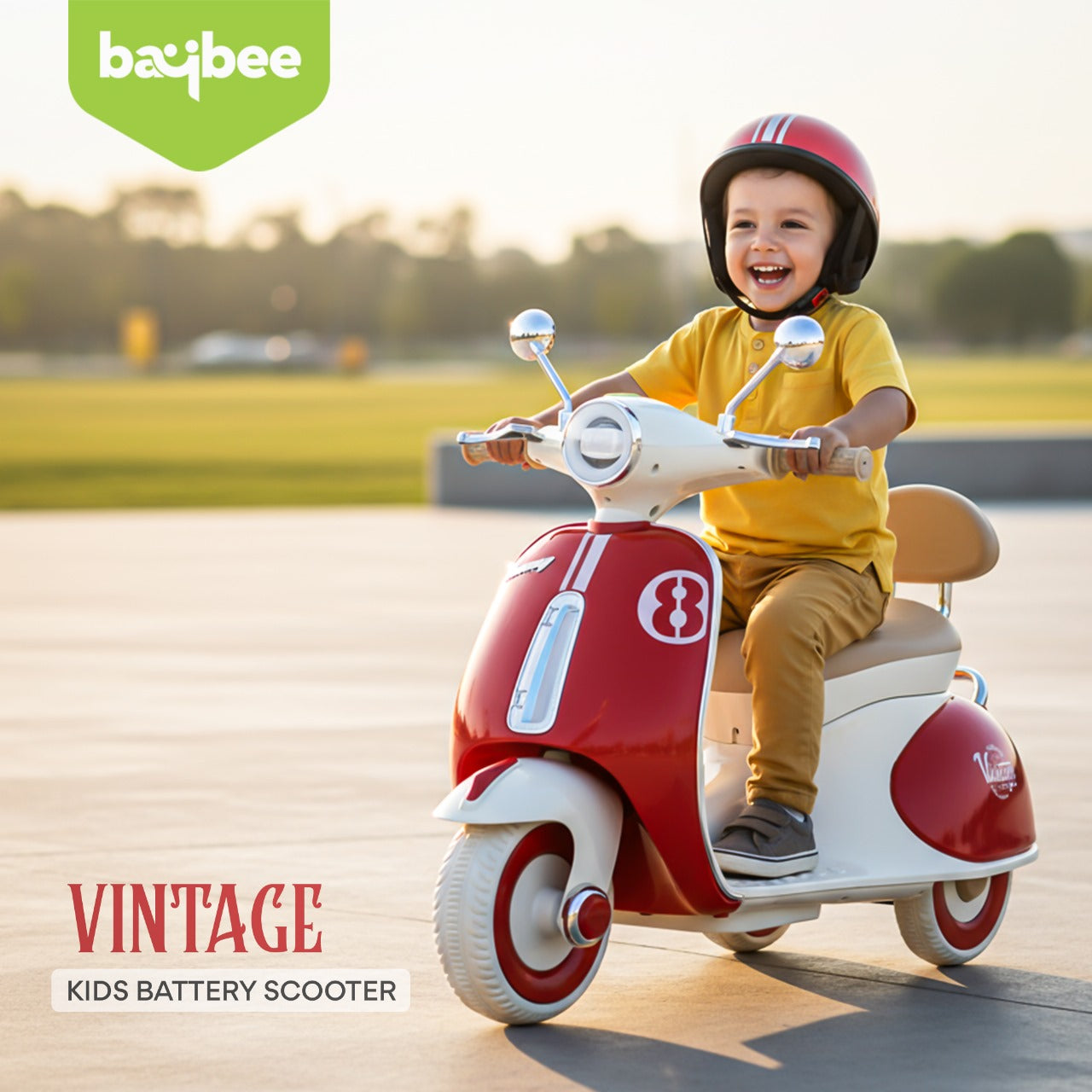 Baybee Vintage Battery Operated Bike for Kids - Image 2