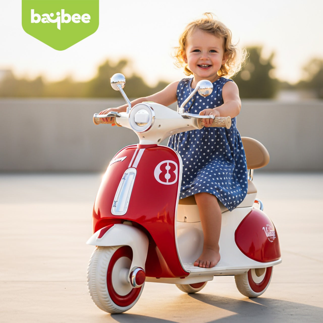 Baybee Vintage Battery Operated Bike for Kids - Image 8