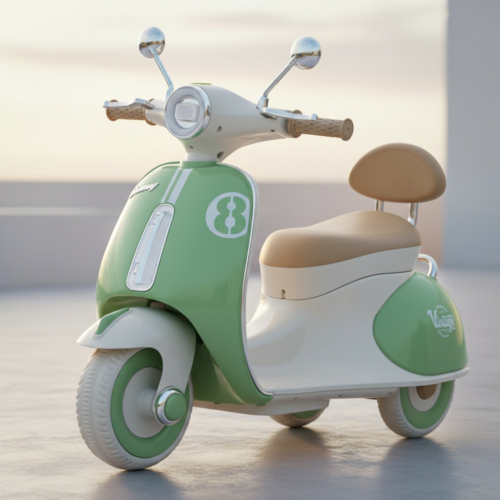 Baybee Vintage Battery Operated Bike for Kids - Image 9