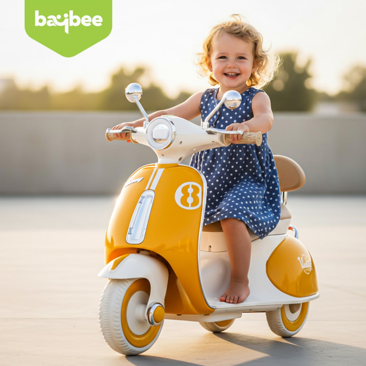 Baybee Vintage Battery Operated Bike for Kids - Image 32