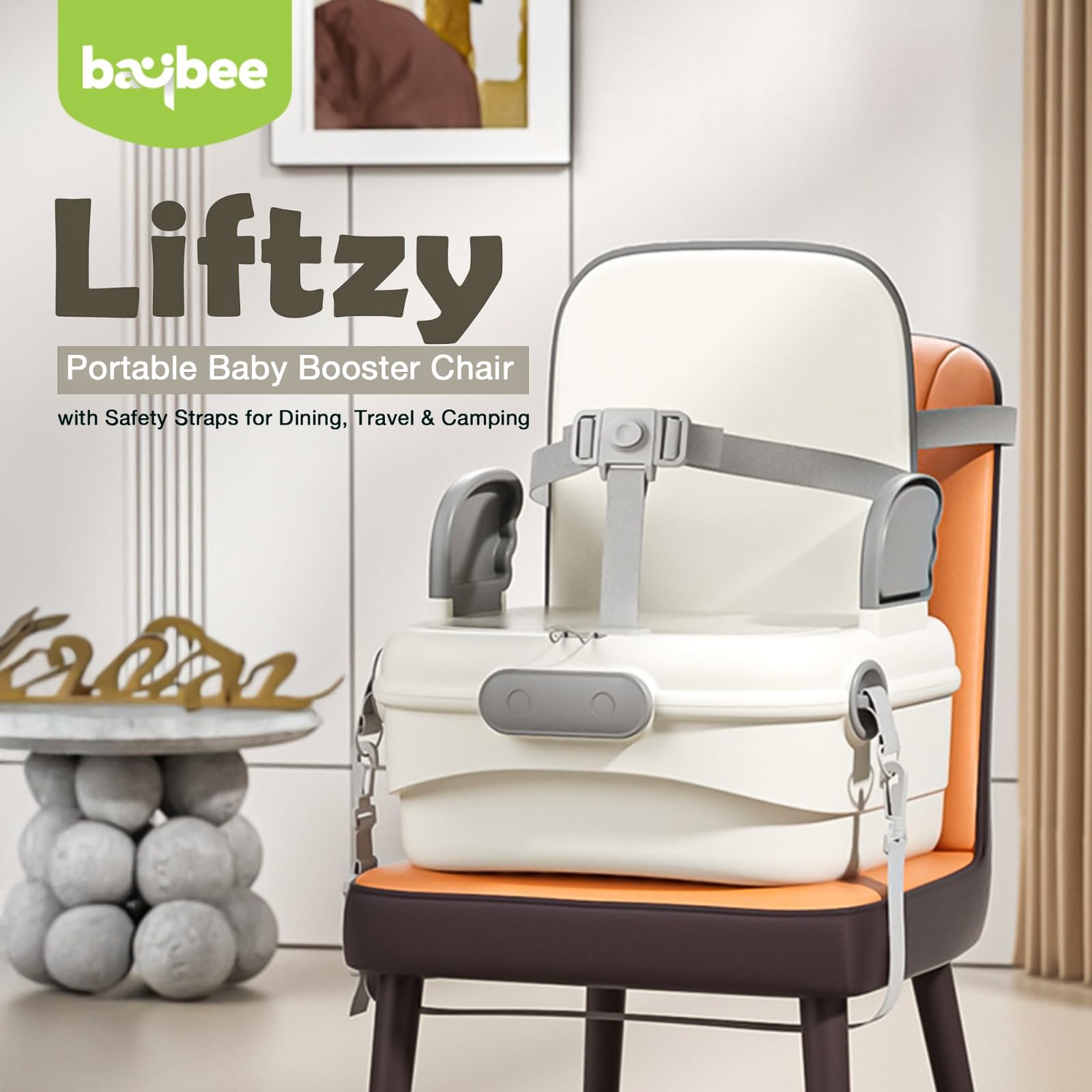 Baybee Liftzy Portable Booster Chair for Kids, Travel-Friendly - Image 20