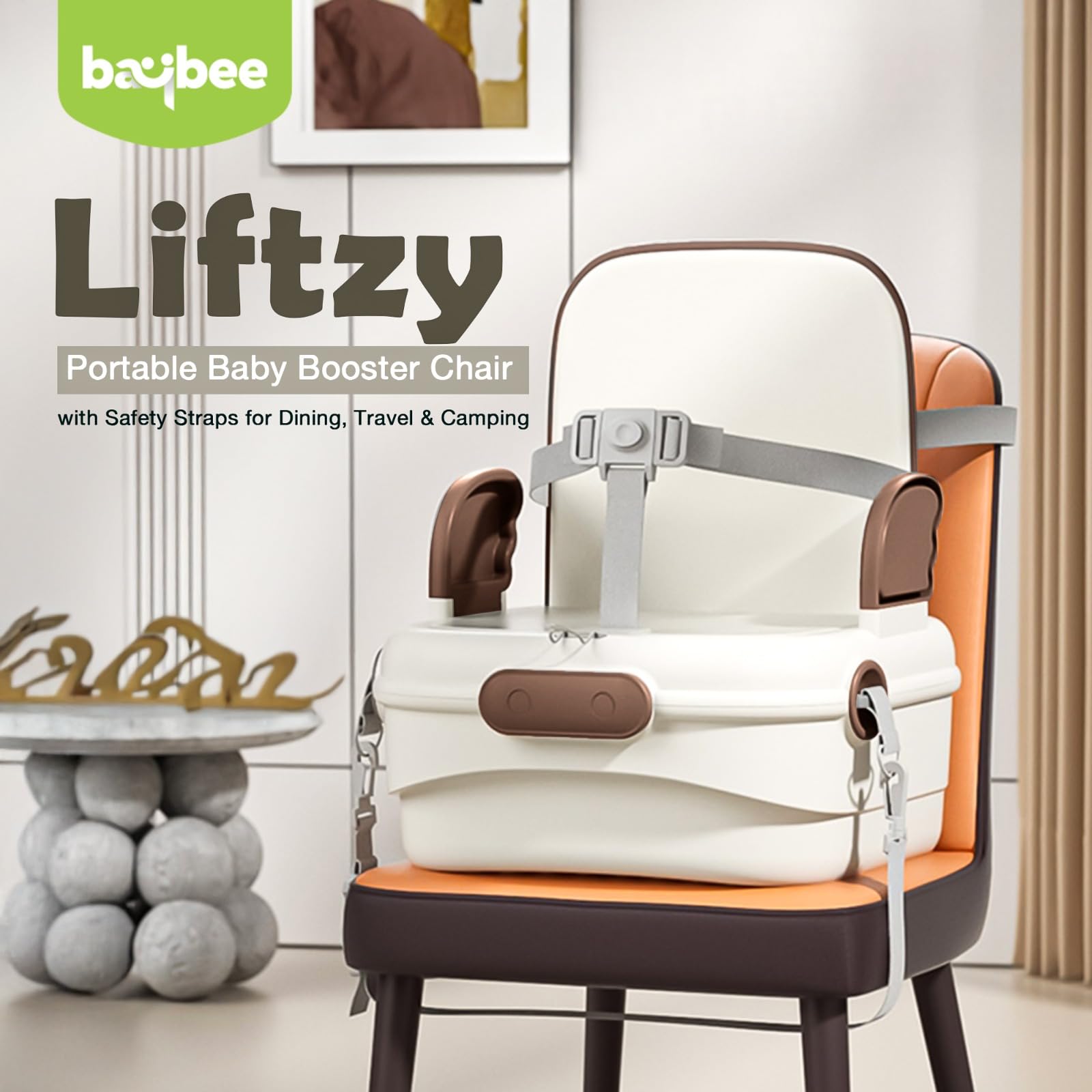 Baybee Liftzy Portable Booster Chair for Kids, Travel-Friendly - Image 29