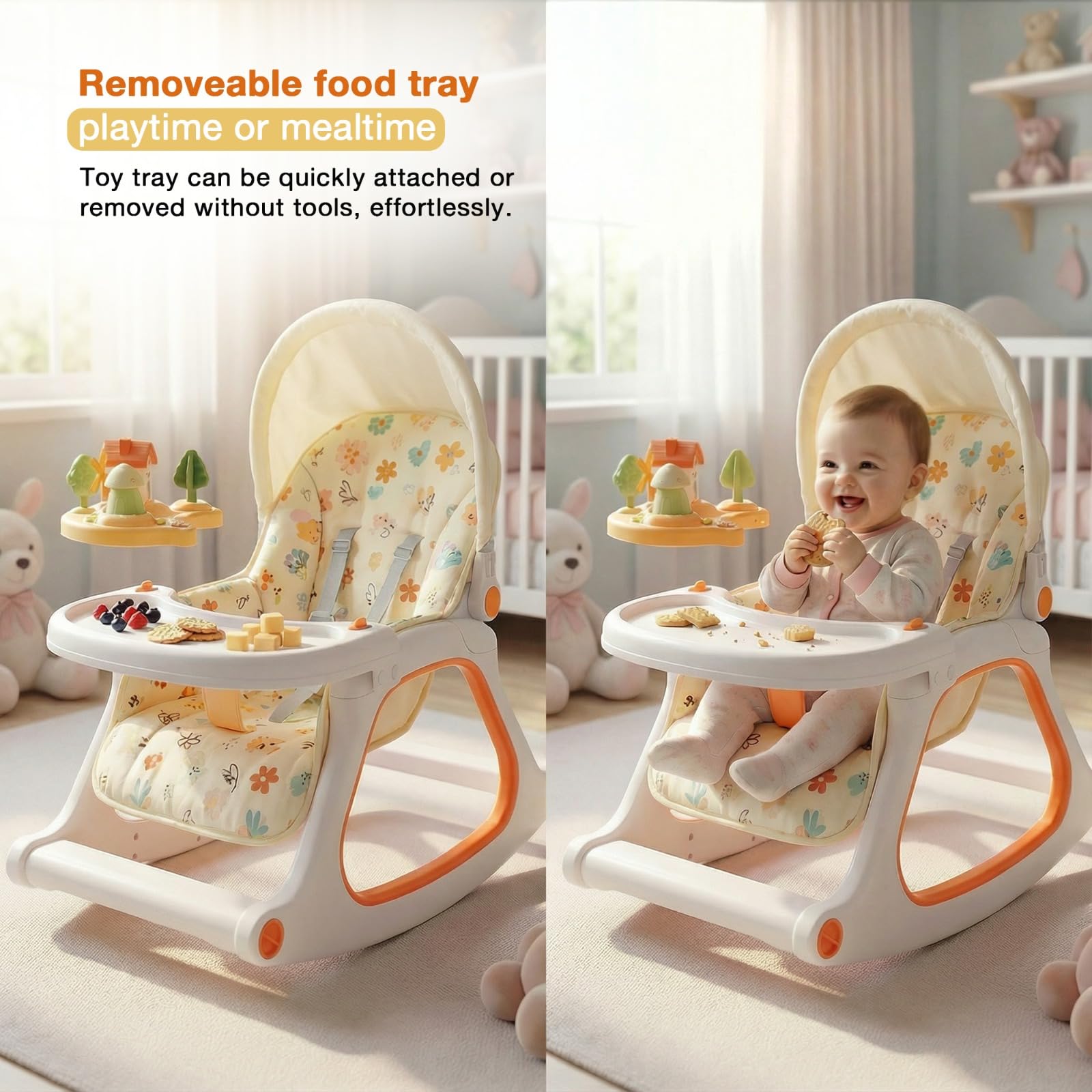 Baybee 3 in 1 Baby Rocker Chair - Image 4