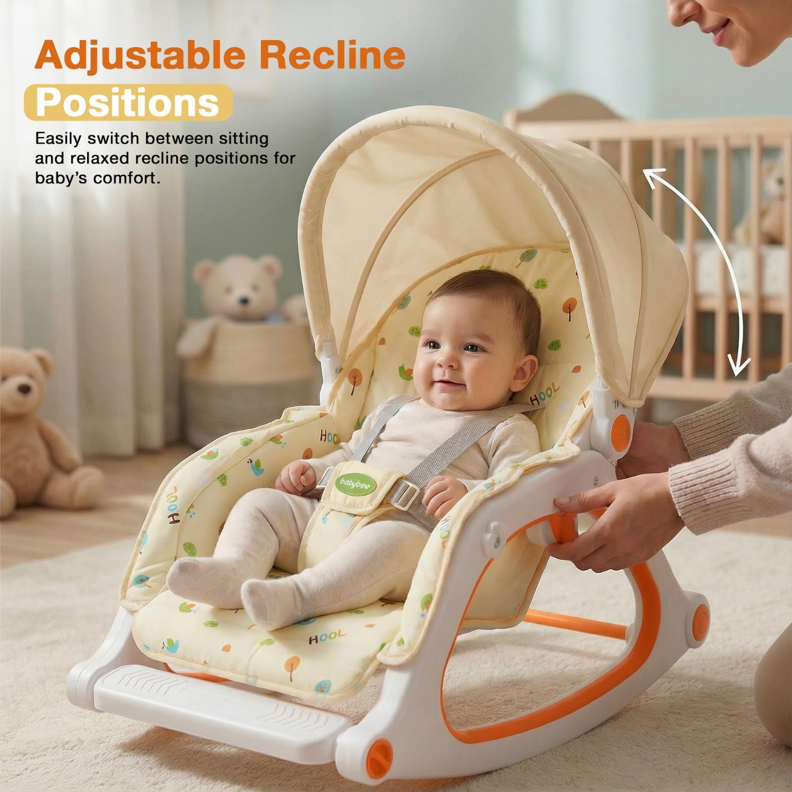 Baybee 3 in 1 Baby Rocker Chair - Image 6