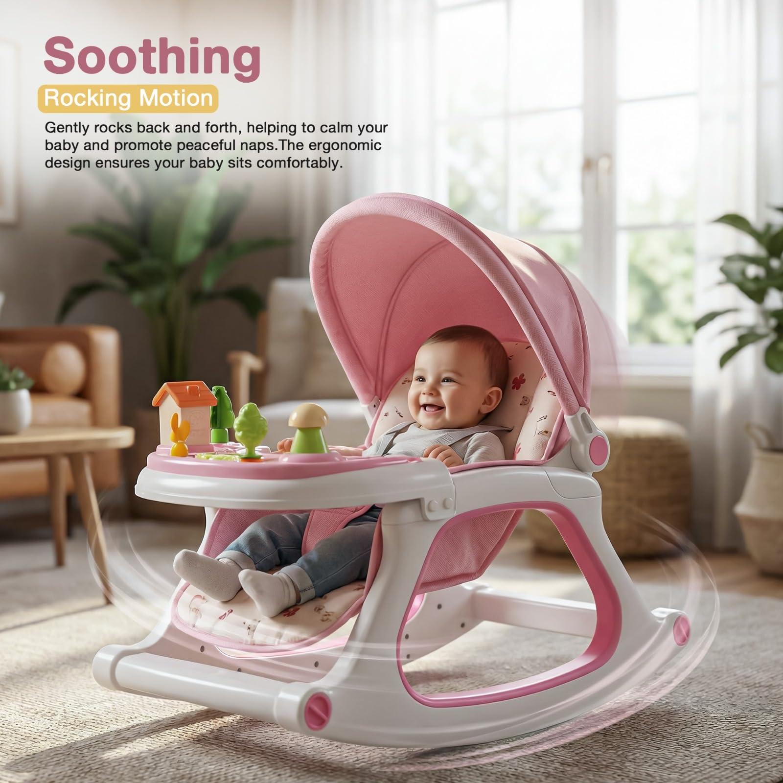 Baybee 3 in 1 Baby Rocker Chair - Image 11