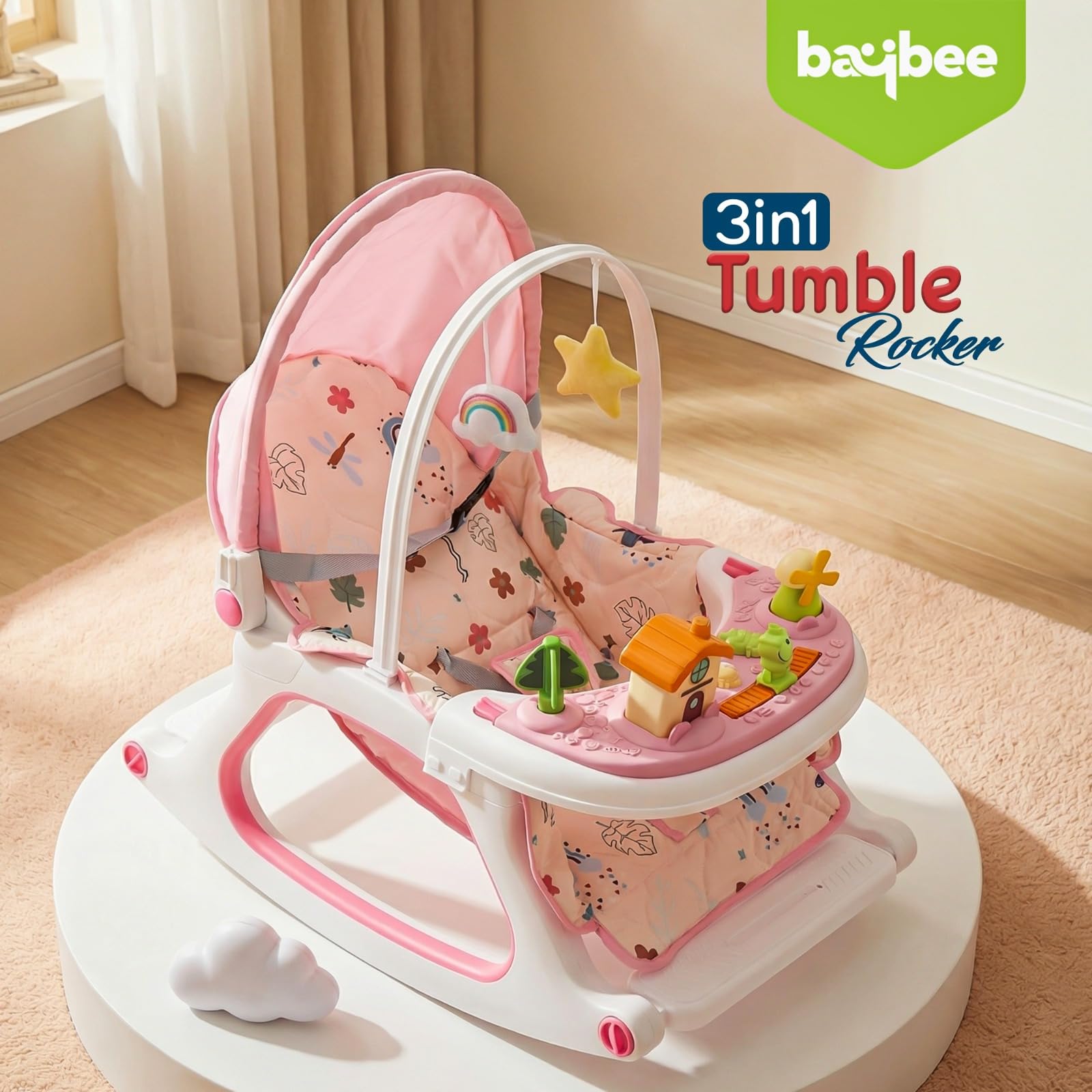 Baybee 3 in 1 Baby Rocker Chair - Image 16