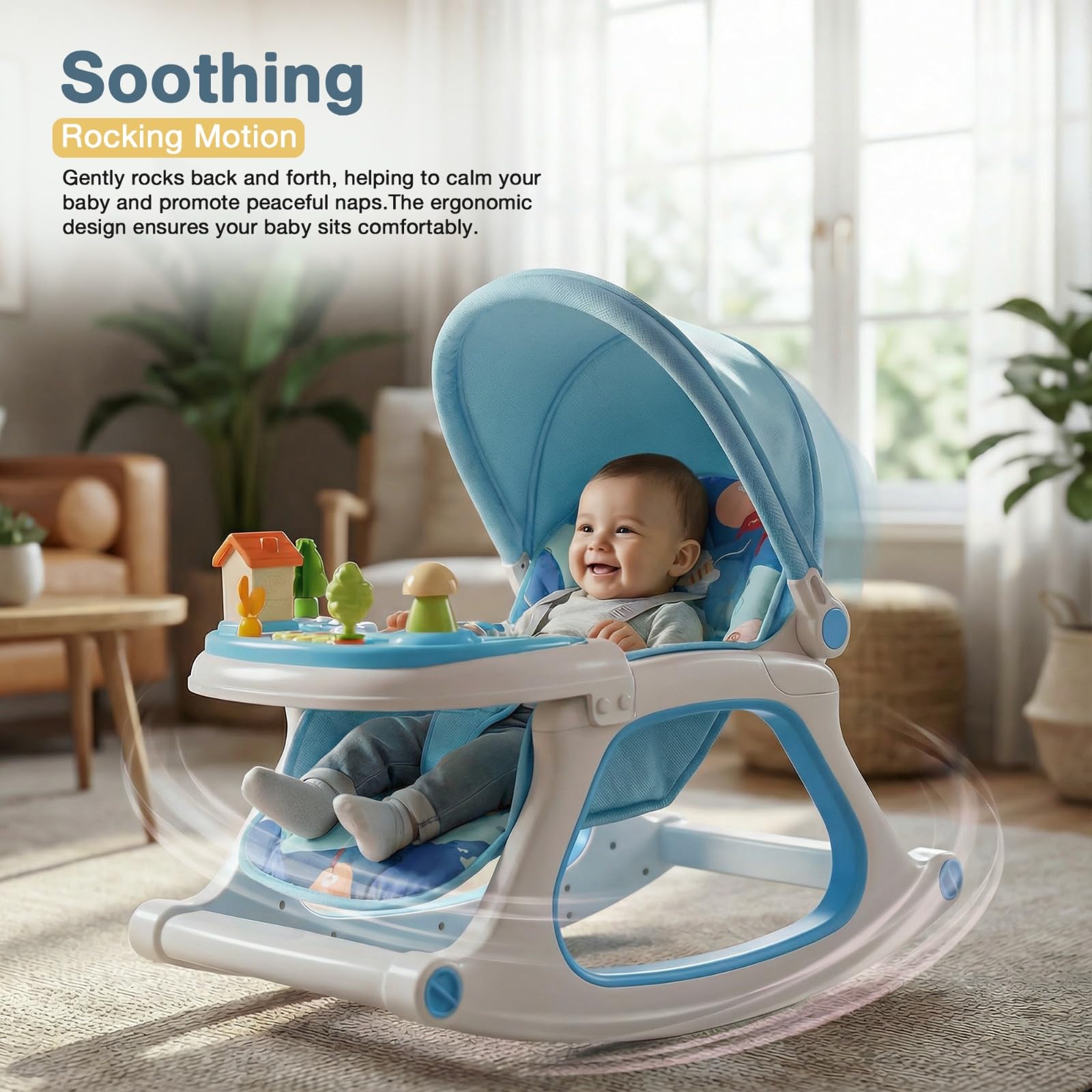 Baybee 3 in 1 Baby Rocker Chair - Image 19