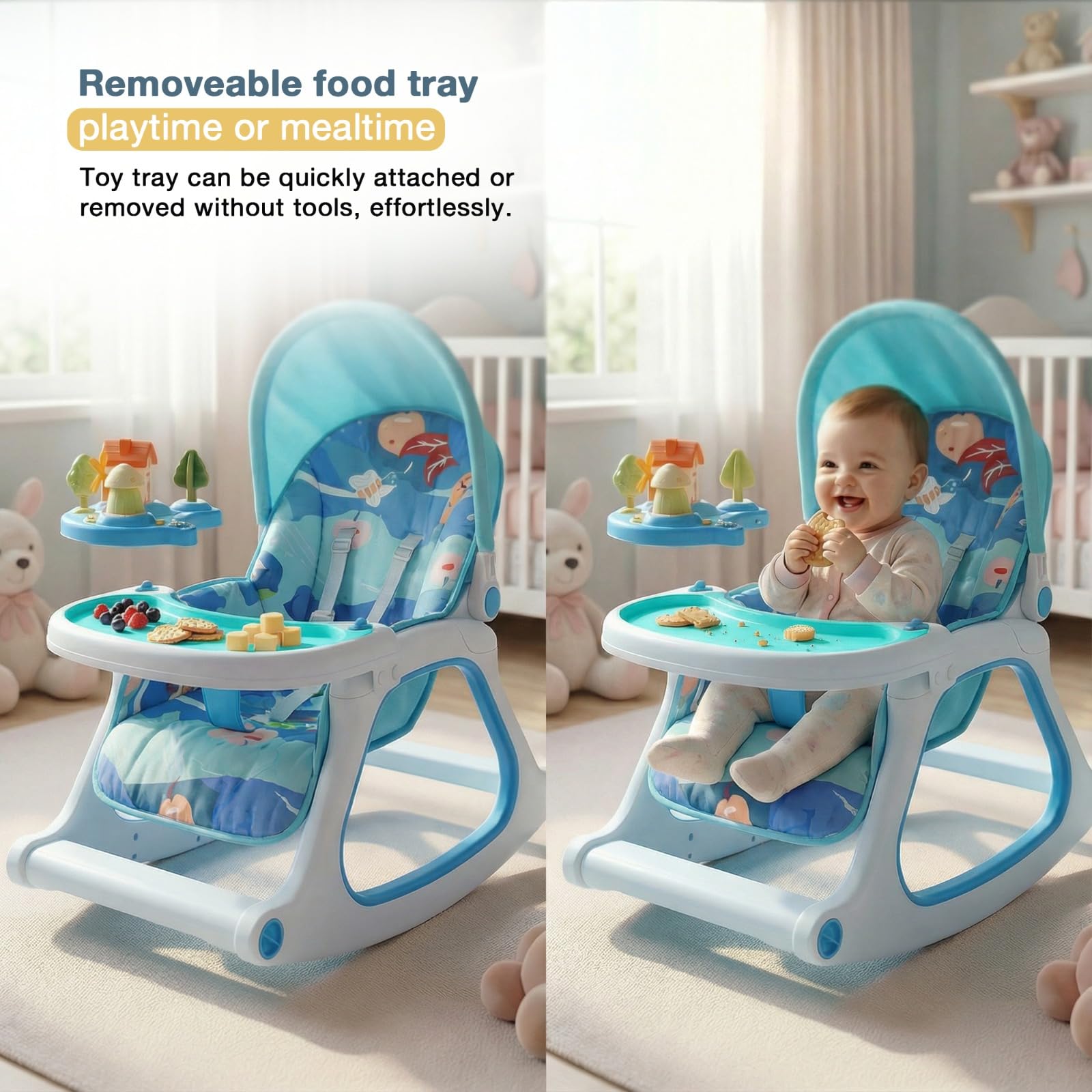 Baybee 3 in 1 Baby Rocker Chair - Image 20