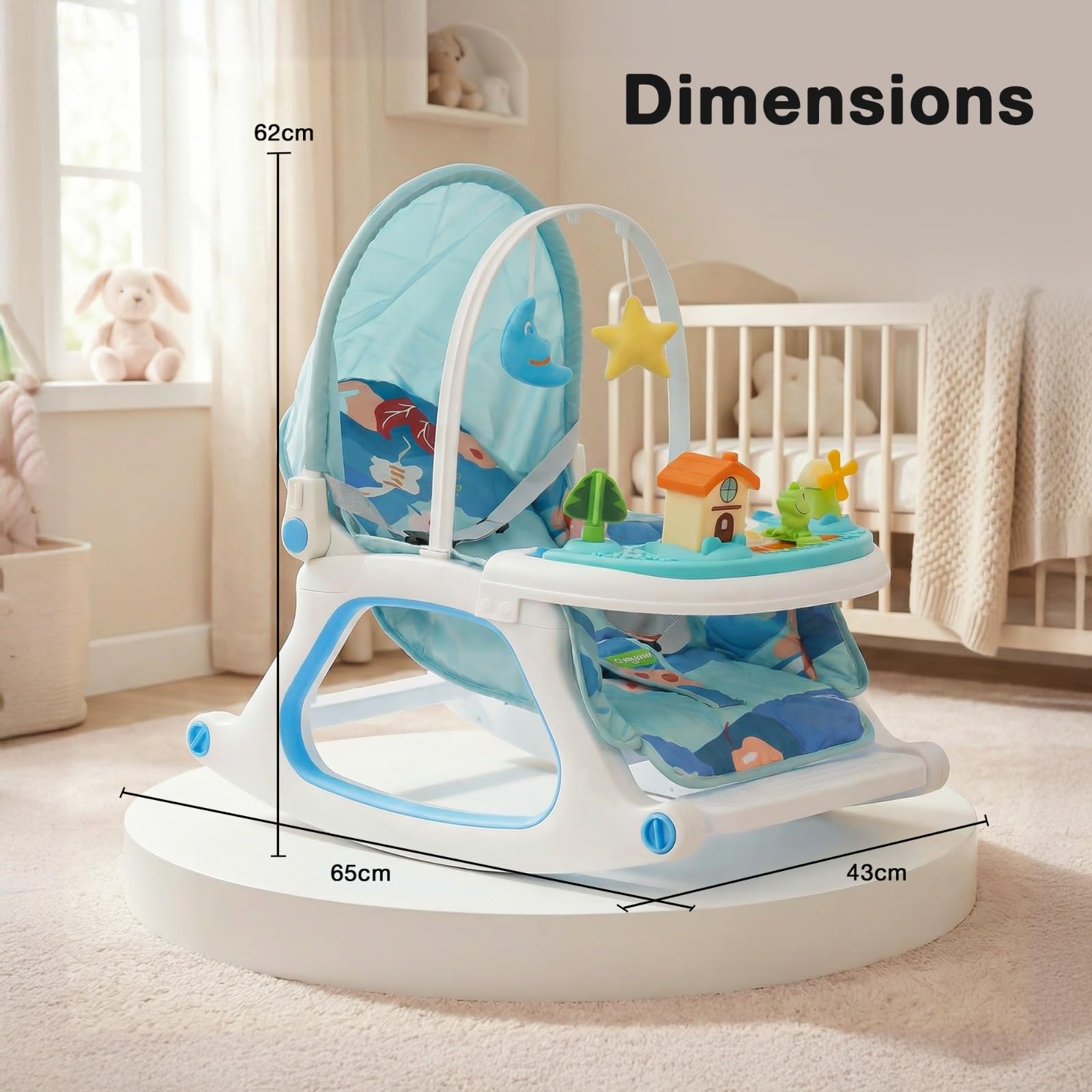 Baybee 3 in 1 Baby Rocker Chair - Image 23