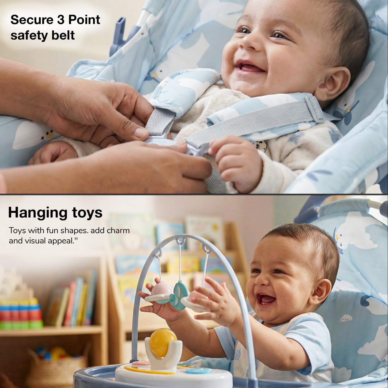 Baybee 5 in 1 Baby Rocking Chair for Kids - Image 6