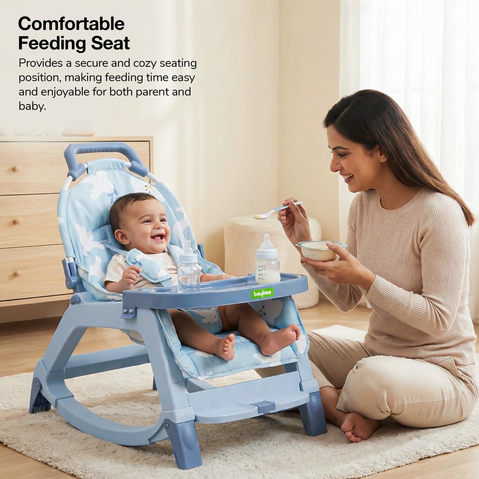 Baybee 5 in 1 Baby Rocking Chair for Kids - Image 9