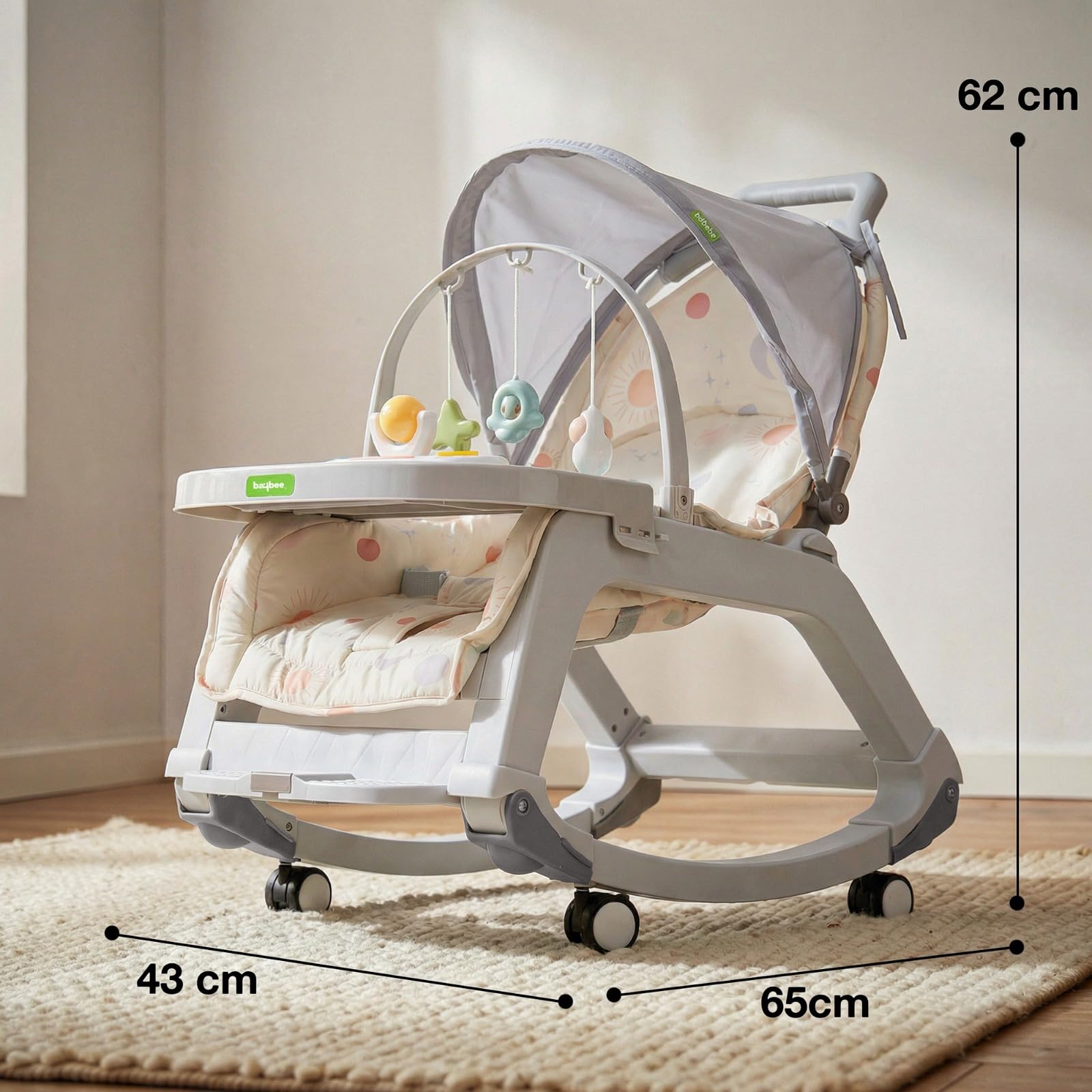 Baybee 5 in 1 Baby Rocking Chair for Kids - Image 17