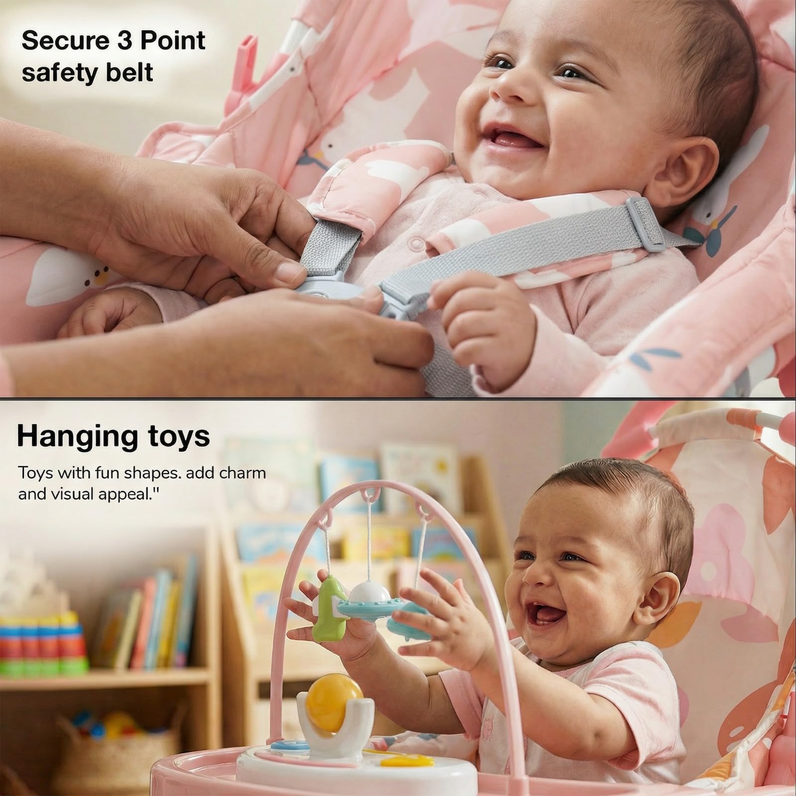 Baybee 5 in 1 Baby Rocking Chair for Kids - Image 25