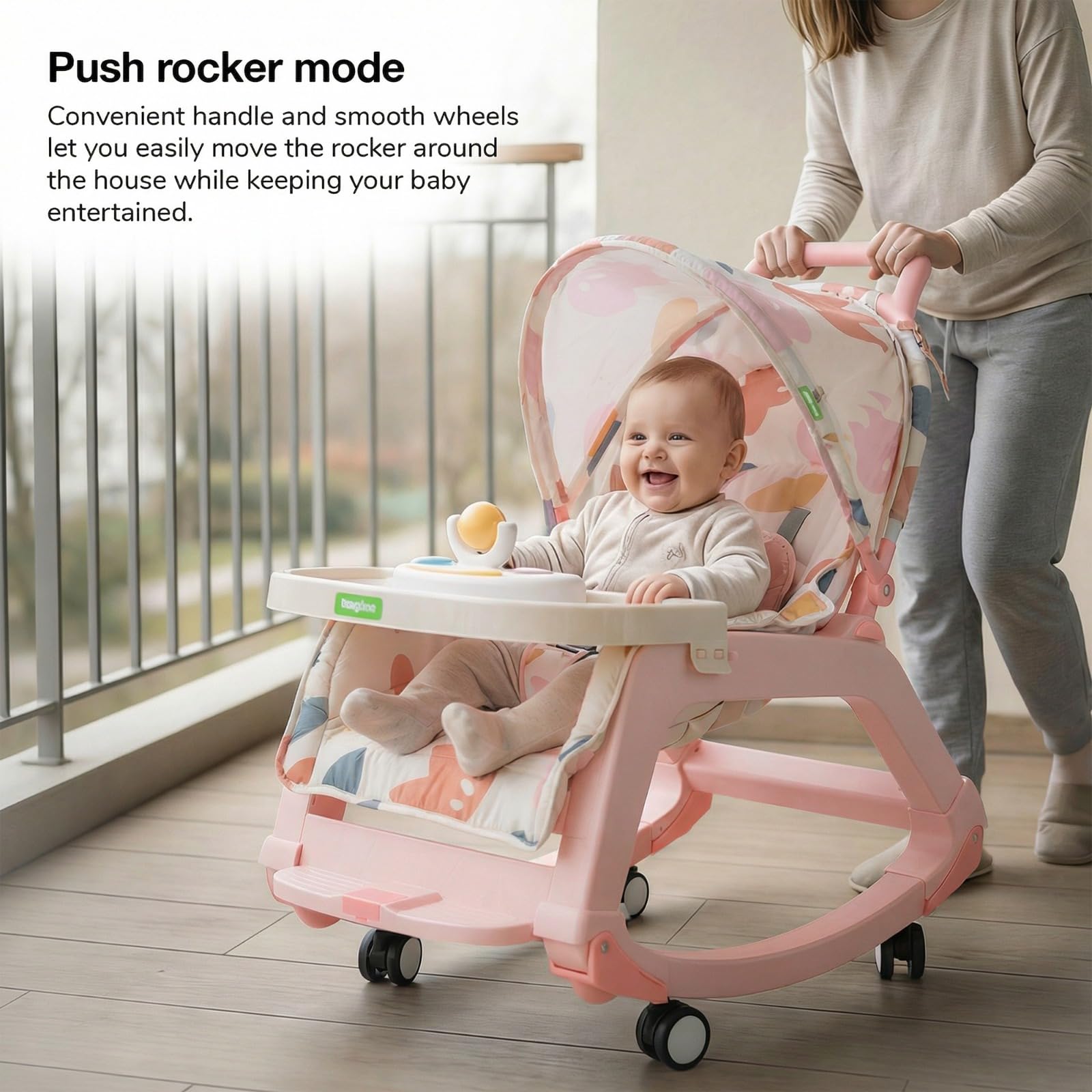 Baybee 5 in 1 Baby Rocking Chair for Kids - Image 26