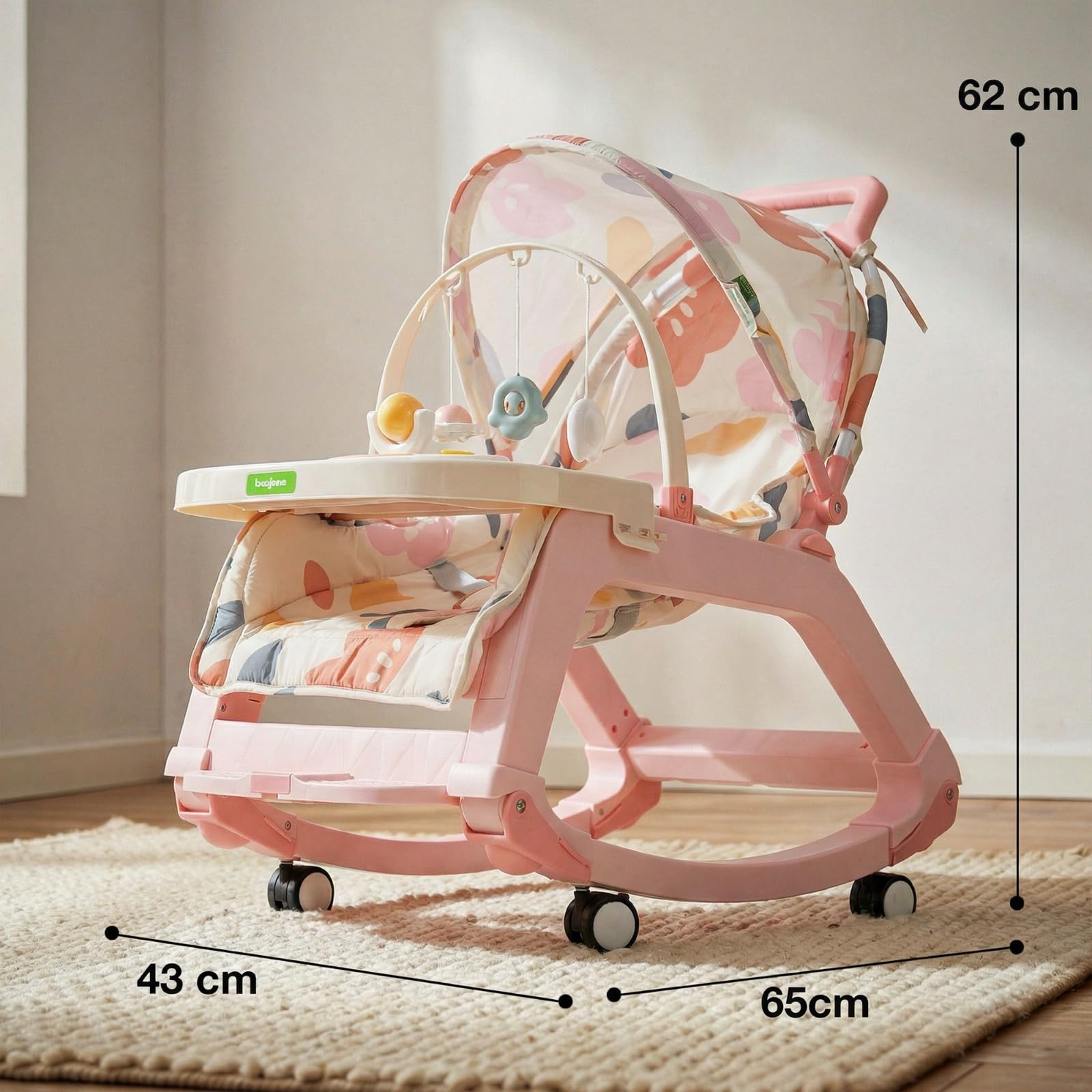 Baybee 5 in 1 Baby Rocking Chair for Kids - Image 27