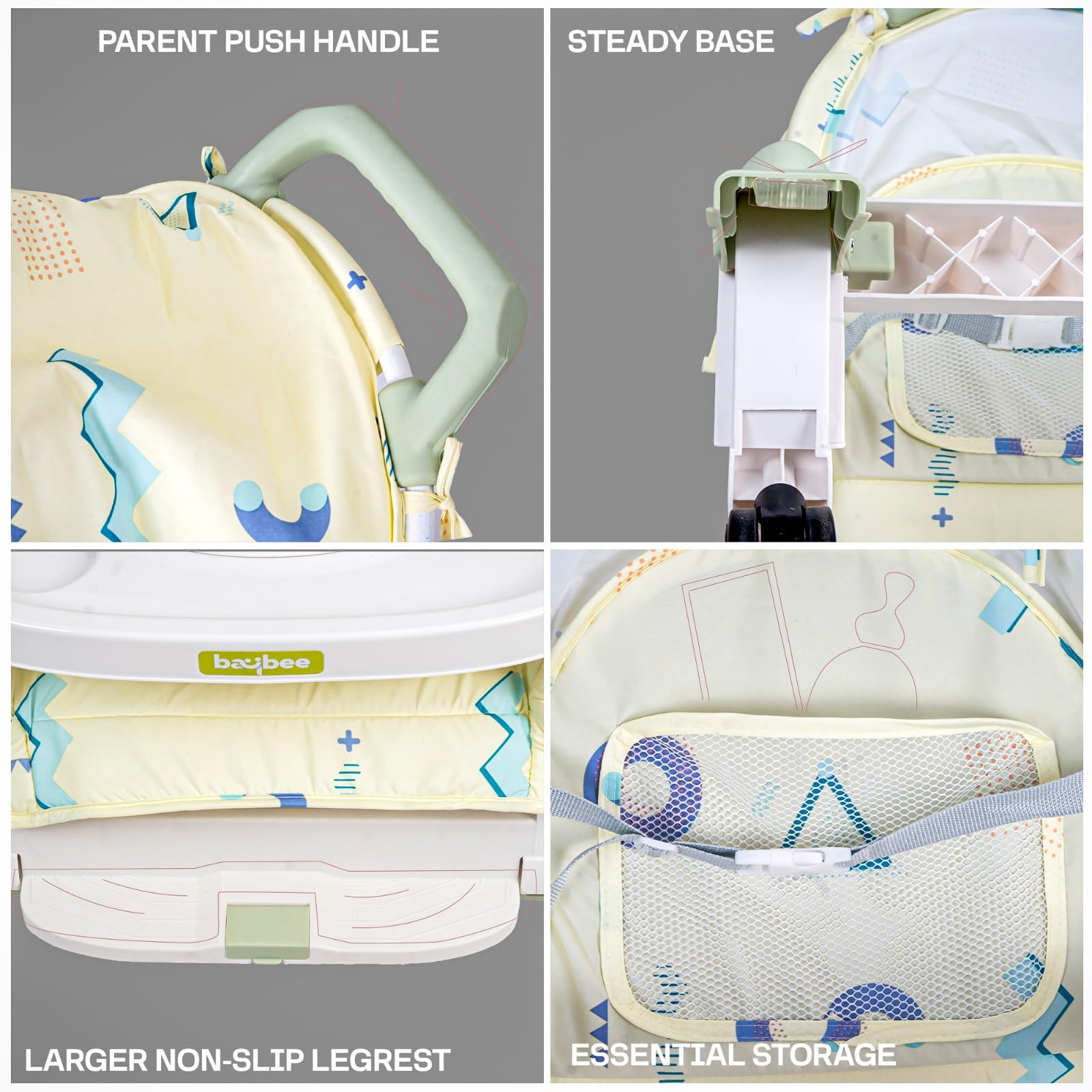 Baybee 5 in 1 Baby Rocking Chair for Kids - Image 32