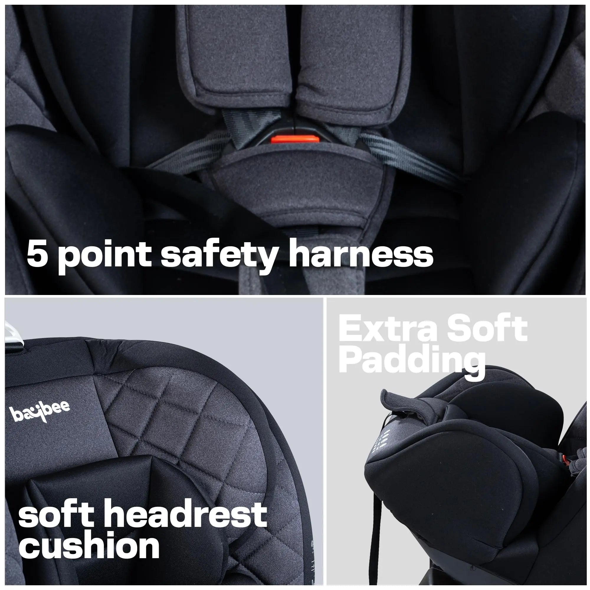 Baybee Convertible Car Seat for Baby With Isofix - Image 4