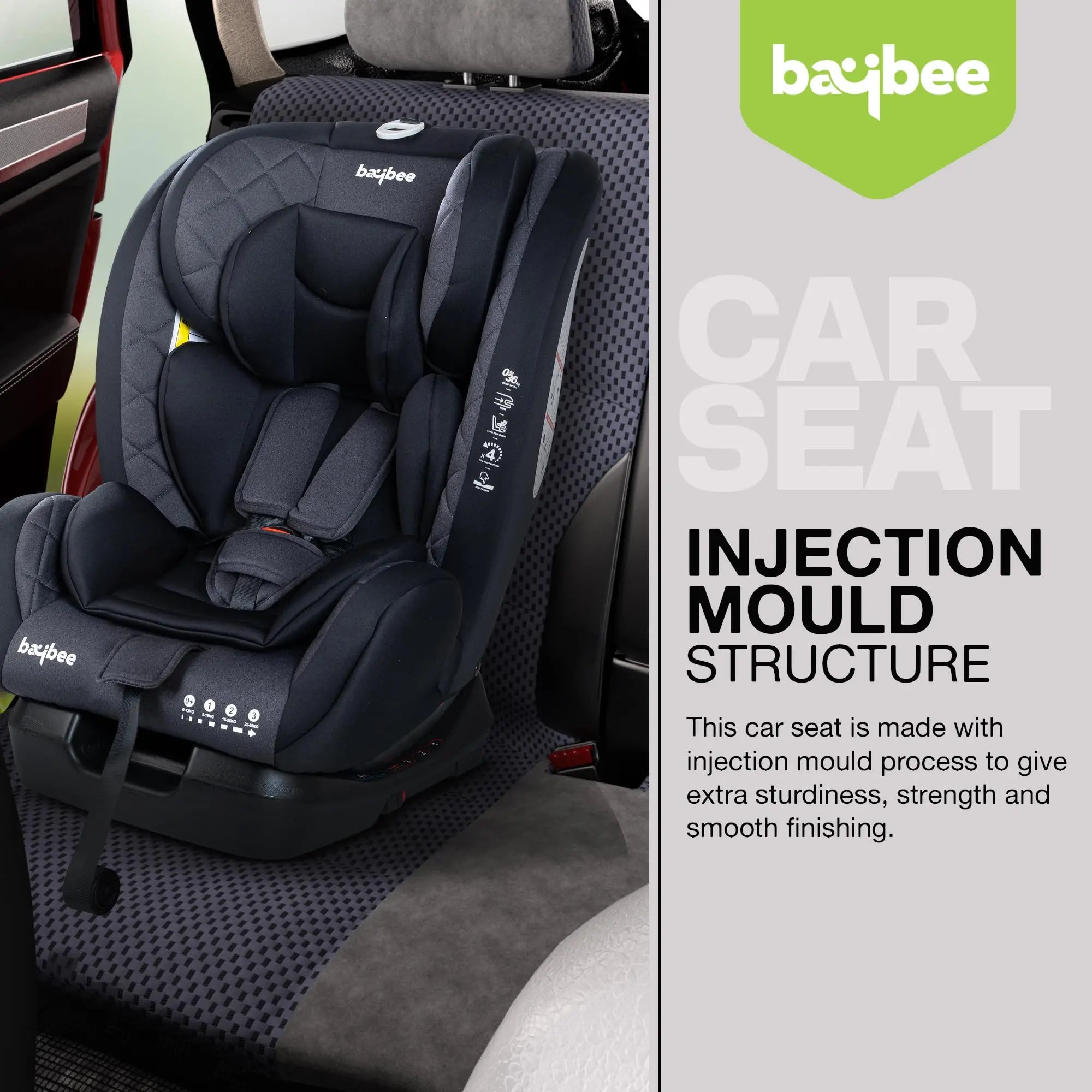 Baybee Convertible Car Seat for Baby With Isofix - Image 8