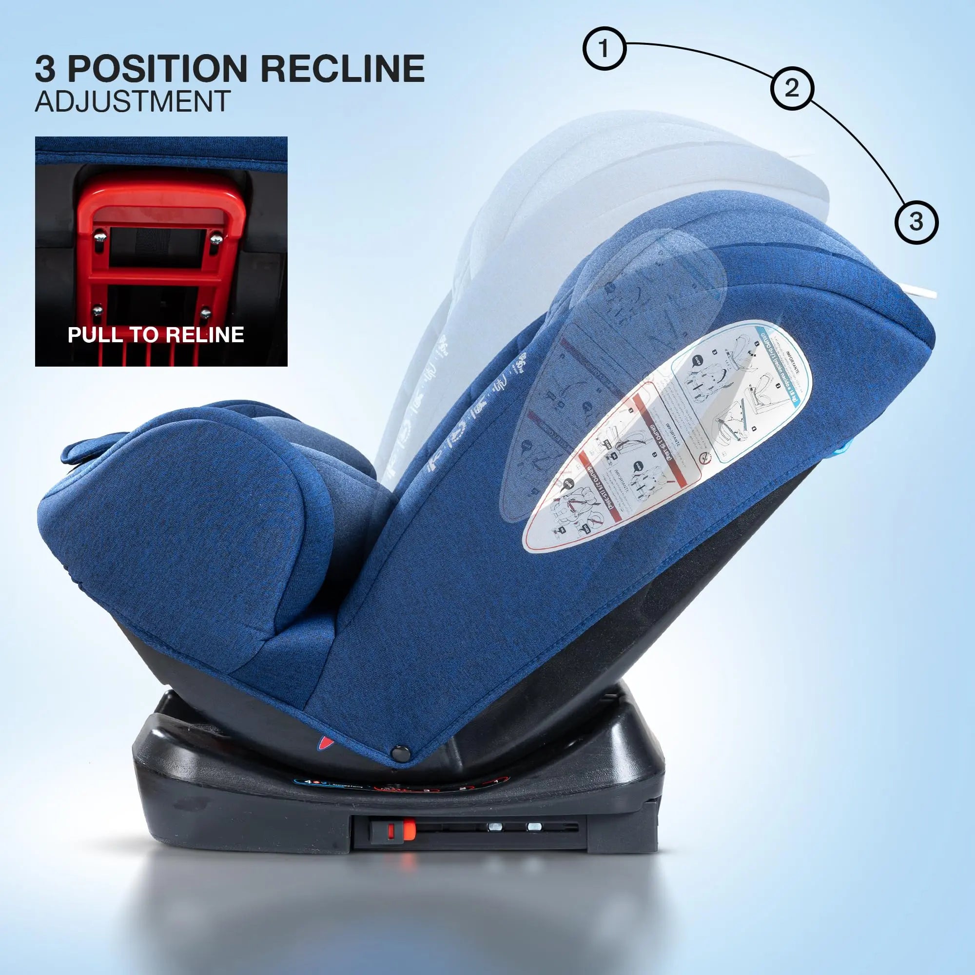Baybee Convertible Car Seat for Baby With Isofix - Image 14