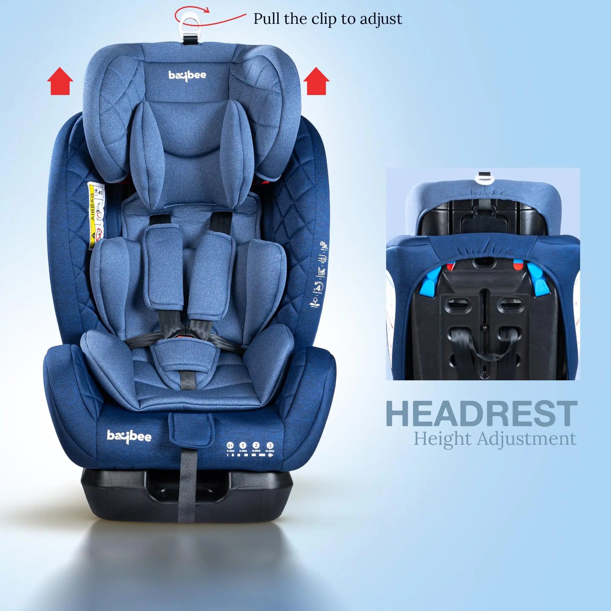 Baybee Convertible Car Seat for Baby With Isofix - Image 15
