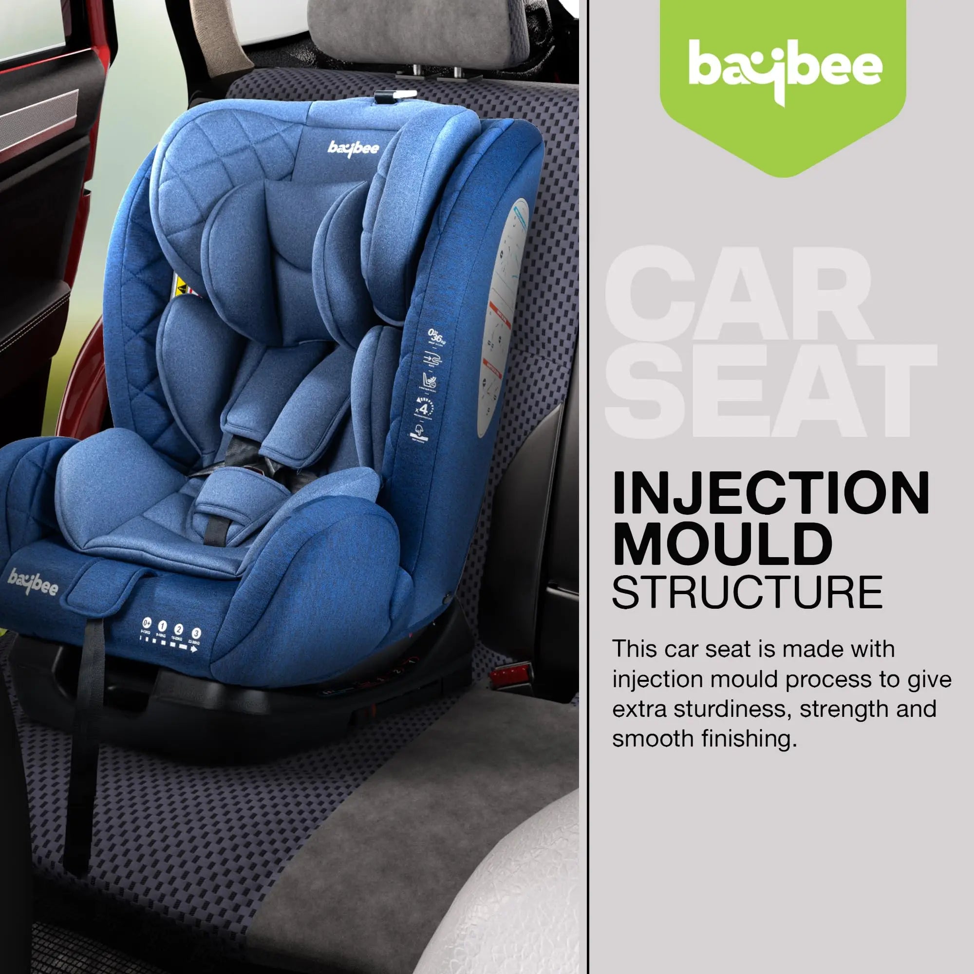 Baybee Convertible Car Seat for Baby With Isofix - Image 17