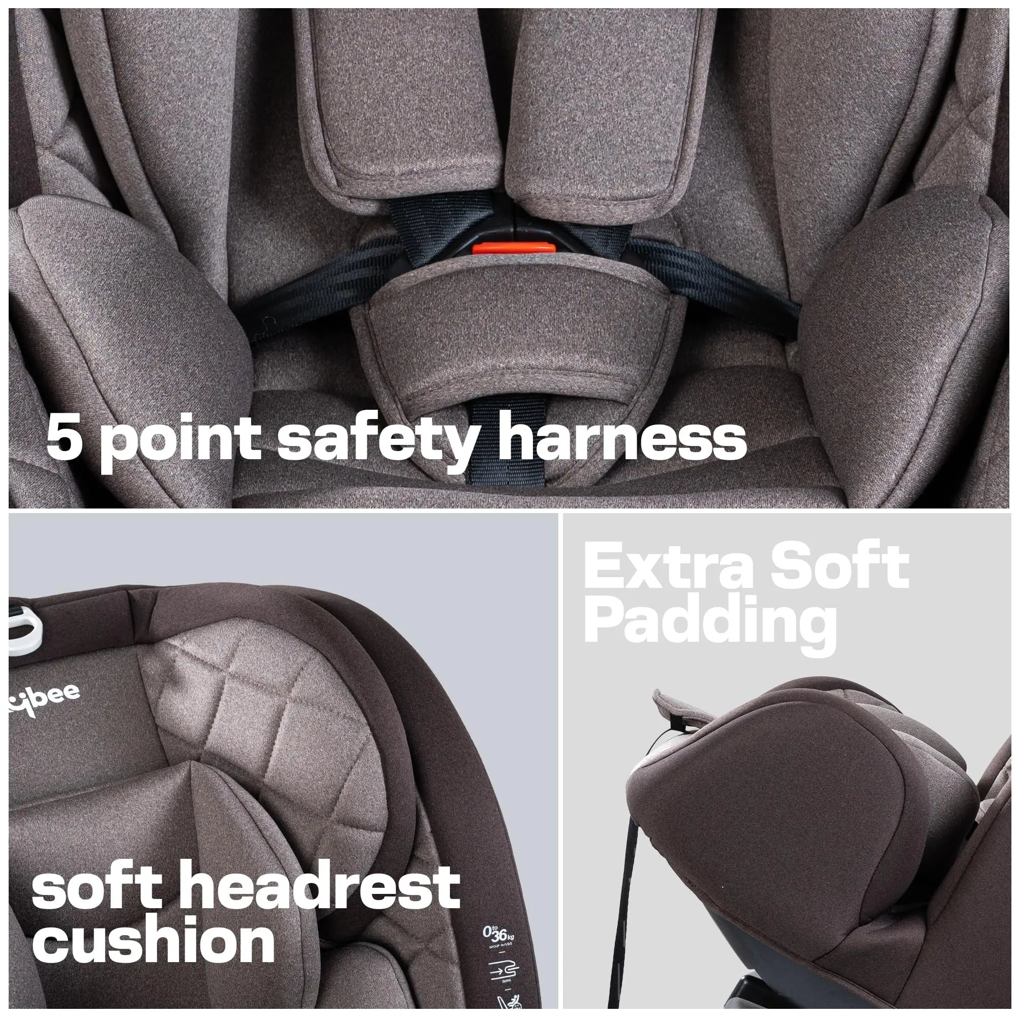 Baybee Convertible Car Seat for Baby With Isofix - Image 21