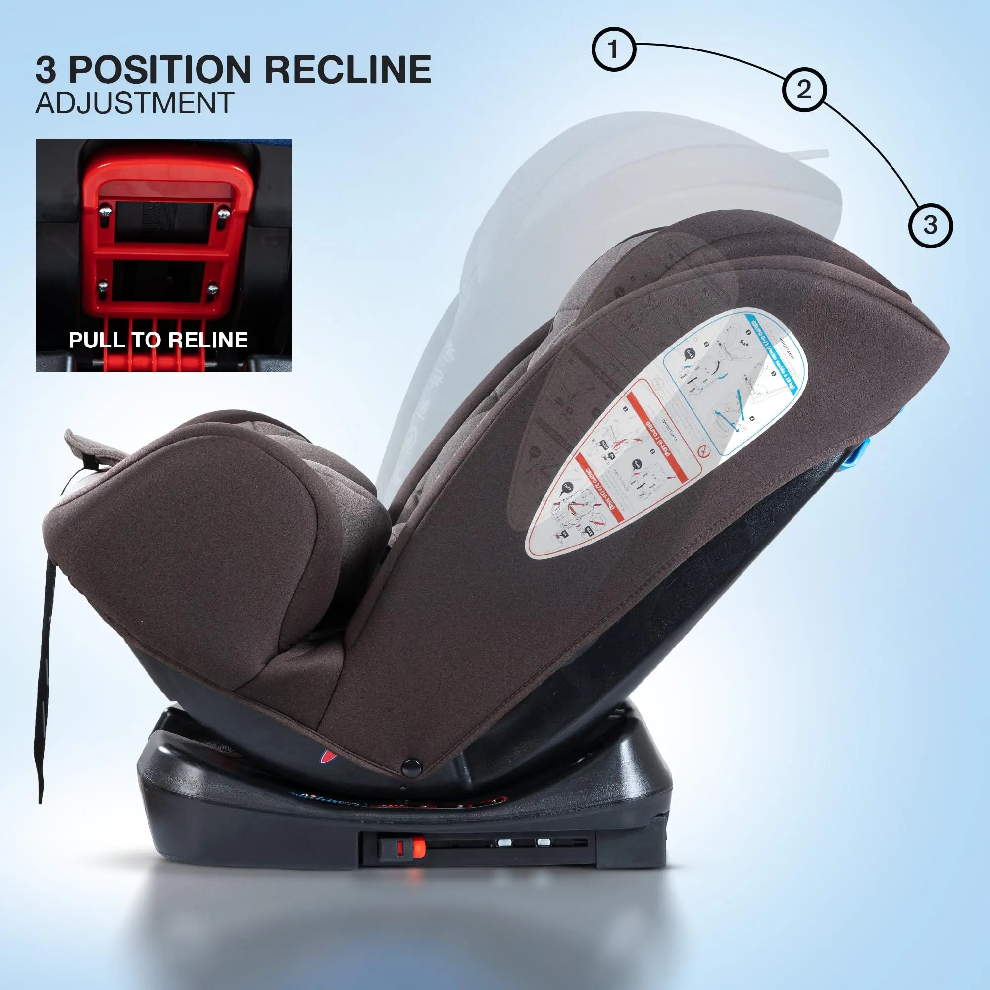 Baybee Convertible Car Seat for Baby With Isofix - Image 22