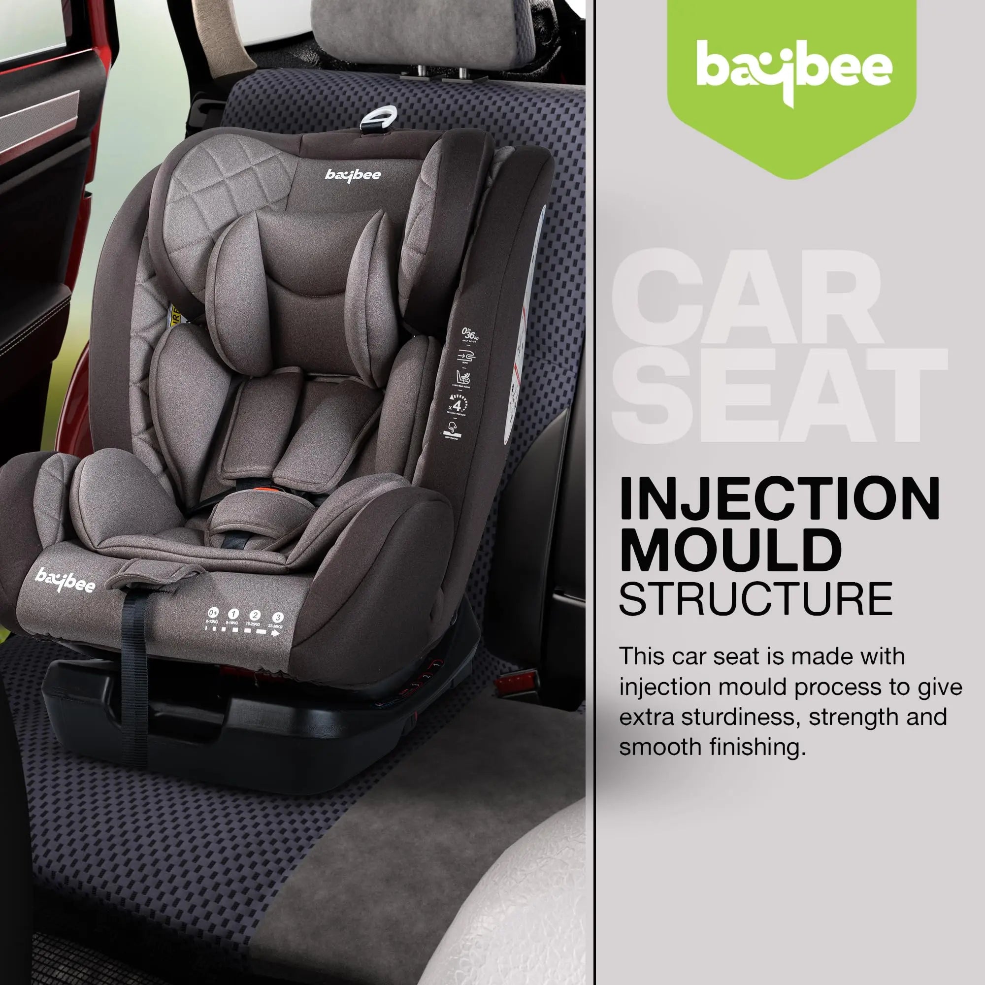 Baybee Convertible Car Seat for Baby With Isofix - Image 25