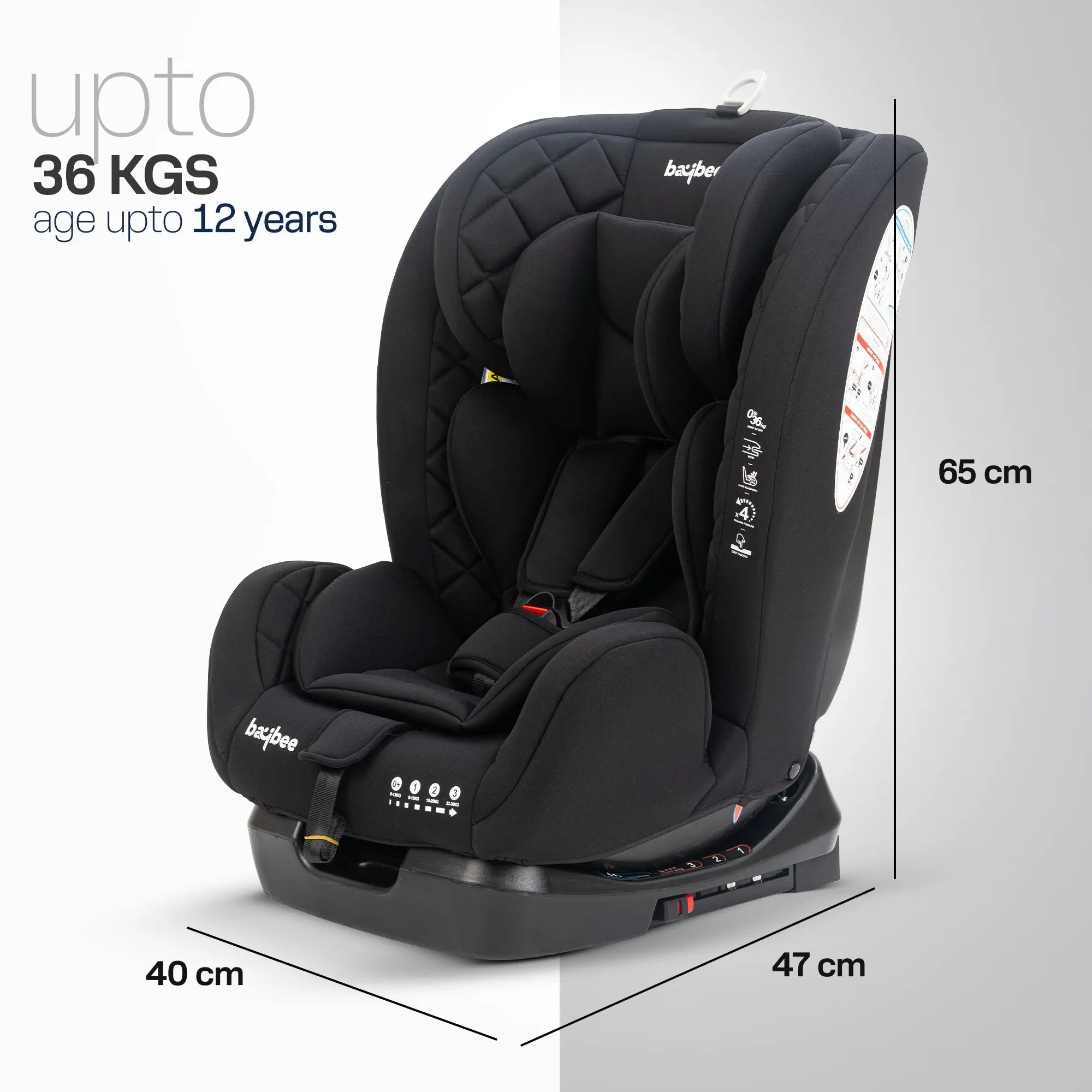 Baybee Convertible Car Seat for Baby With Isofix - Image 30