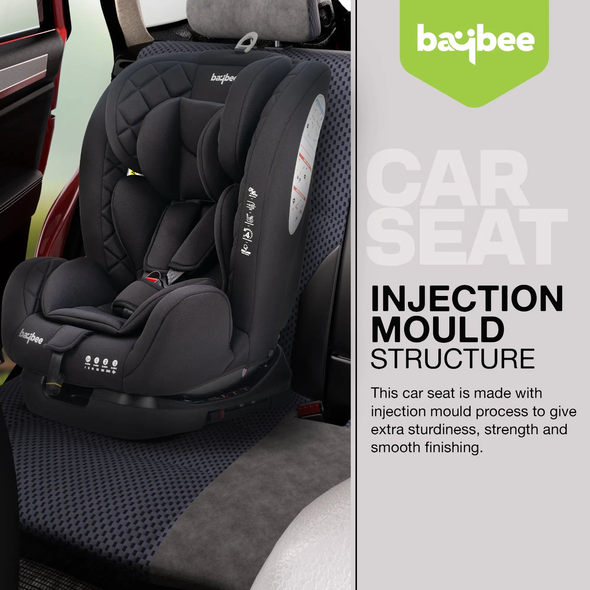 Baybee Convertible Car Seat for Baby With Isofix - Image 32