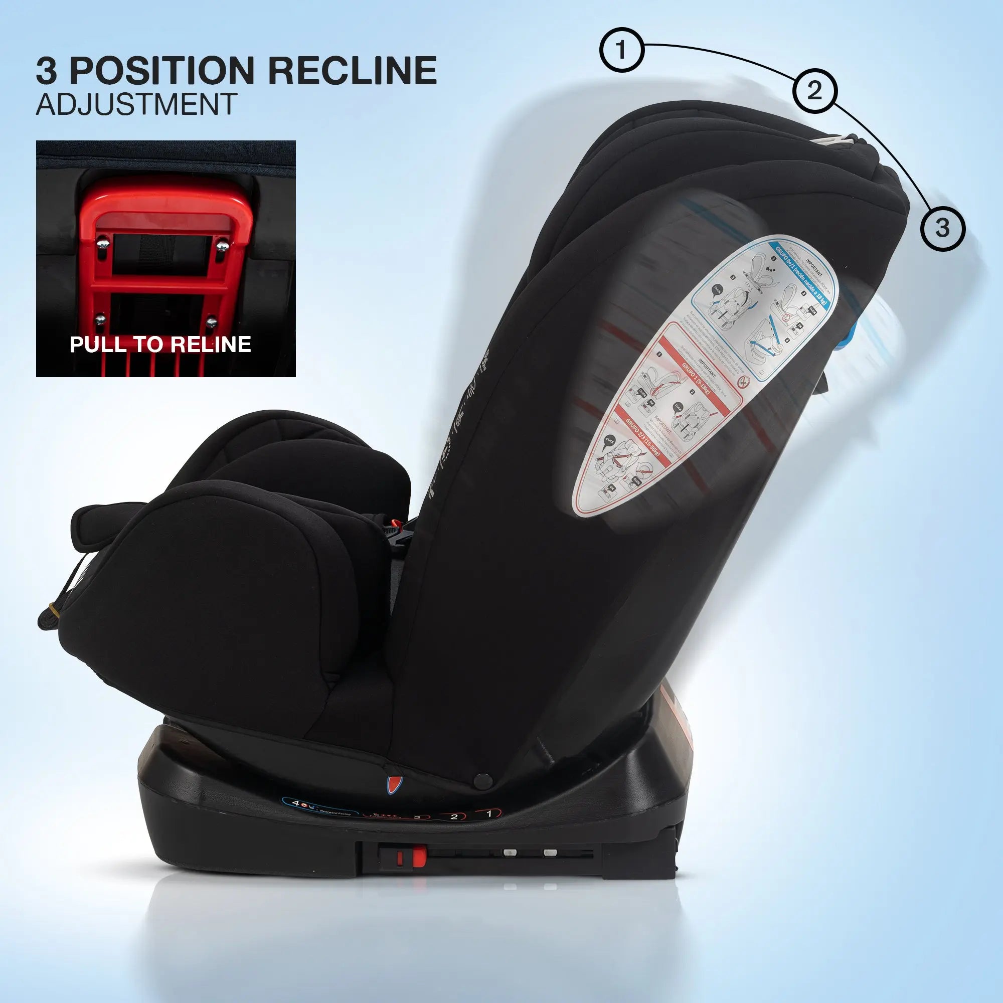 Baybee Convertible Car Seat for Baby With Isofix - Image 33
