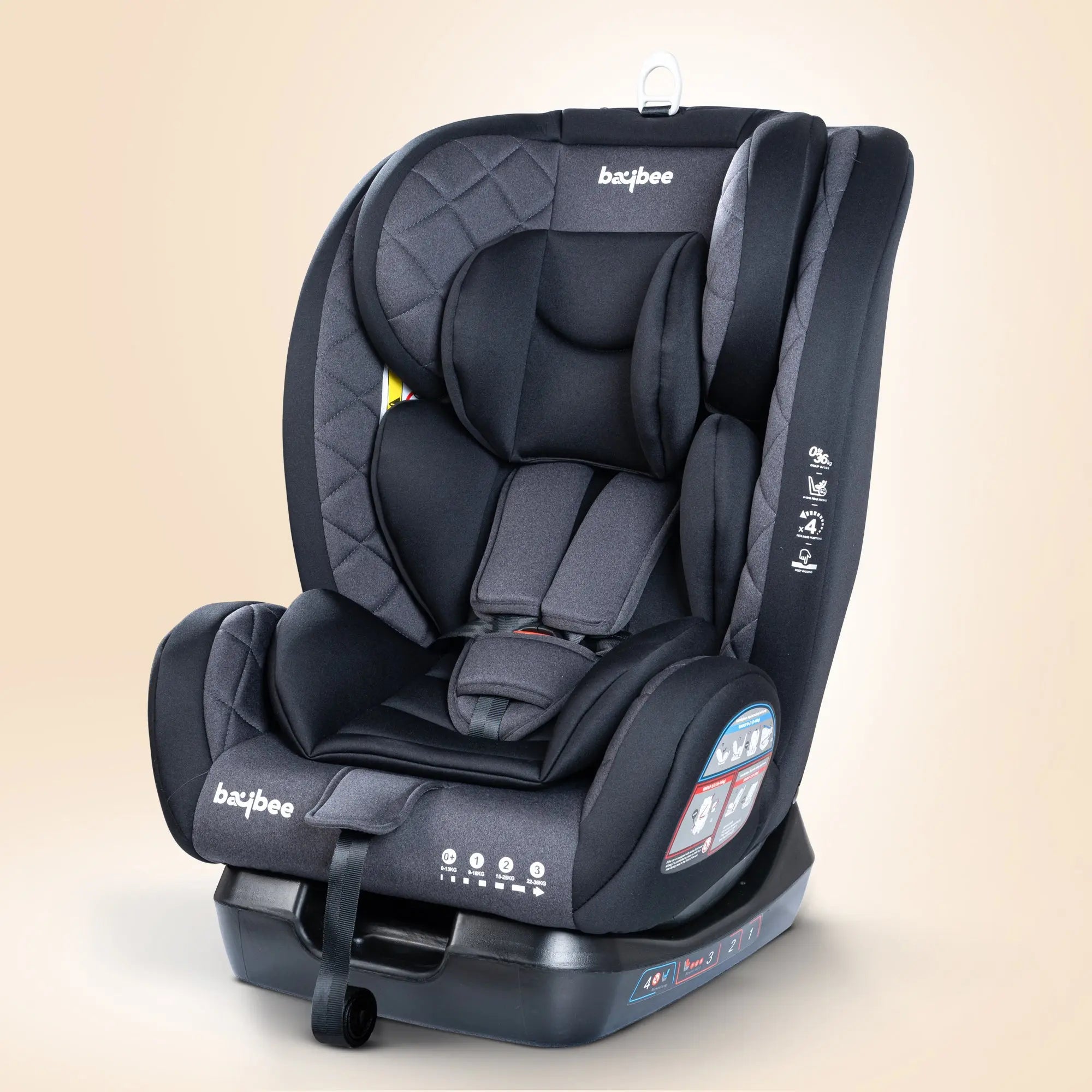 Baybee Convertible Infant Car Seat for Baby 0 to 12 Years with 3 Position Recline - Image 2