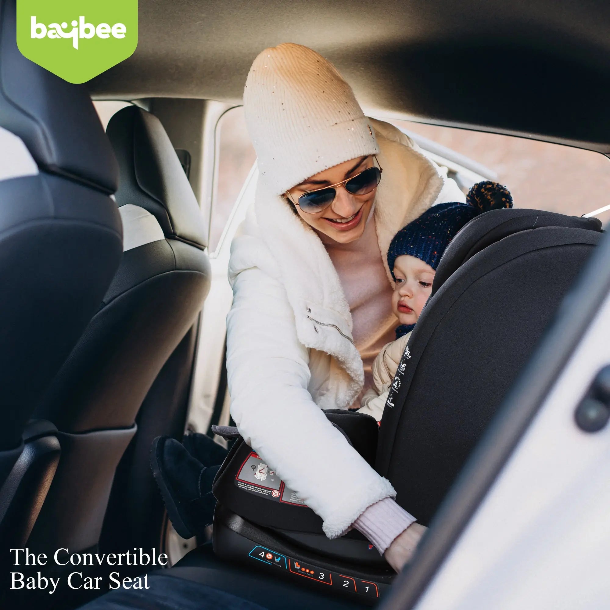 Baybee Convertible Infant Car Seat for Baby 0 to 12 Years with 3 Position Recline - Image 7