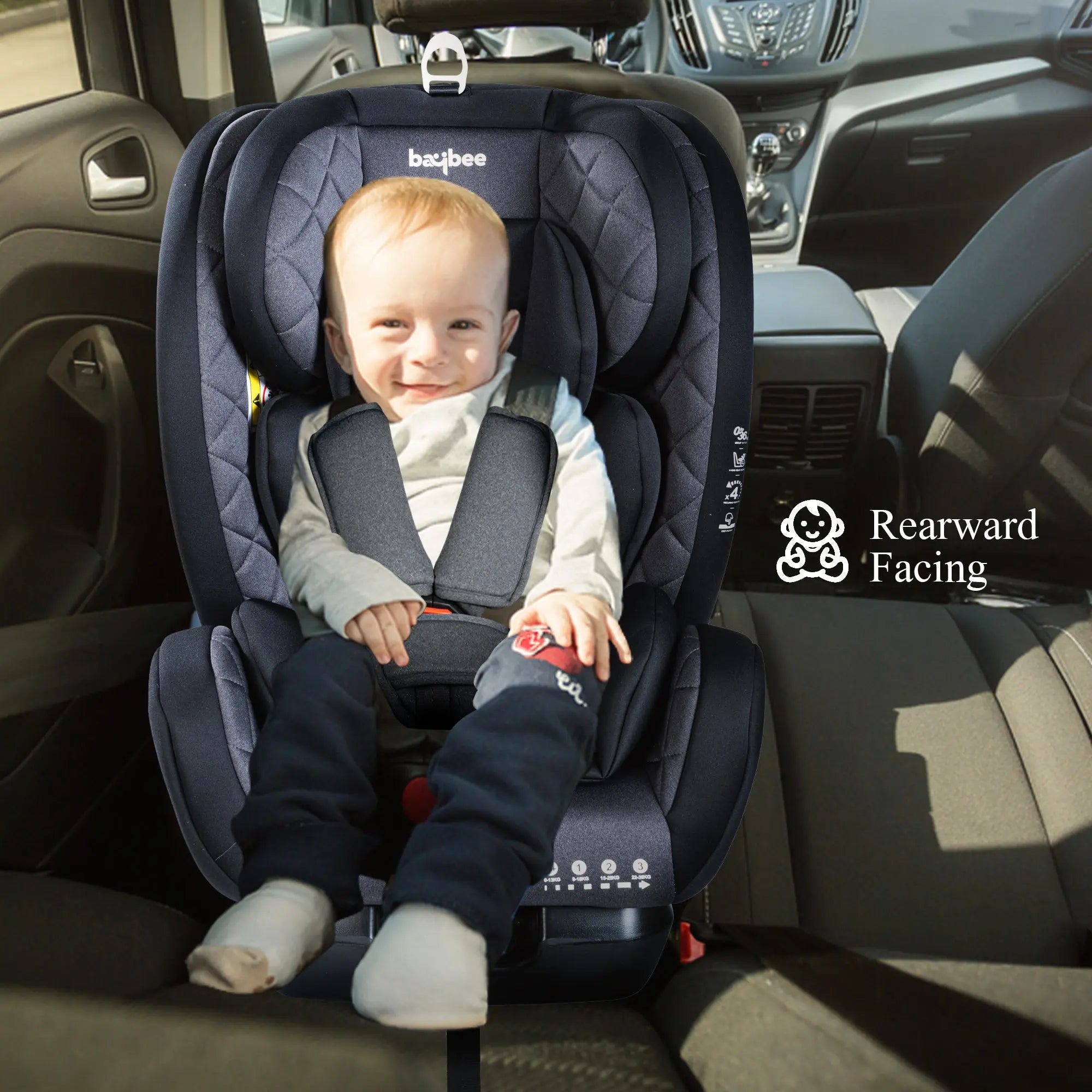 Baybee Convertible Infant Car Seat for Baby 0 to 12 Years with 3 Position Recline - Image 8