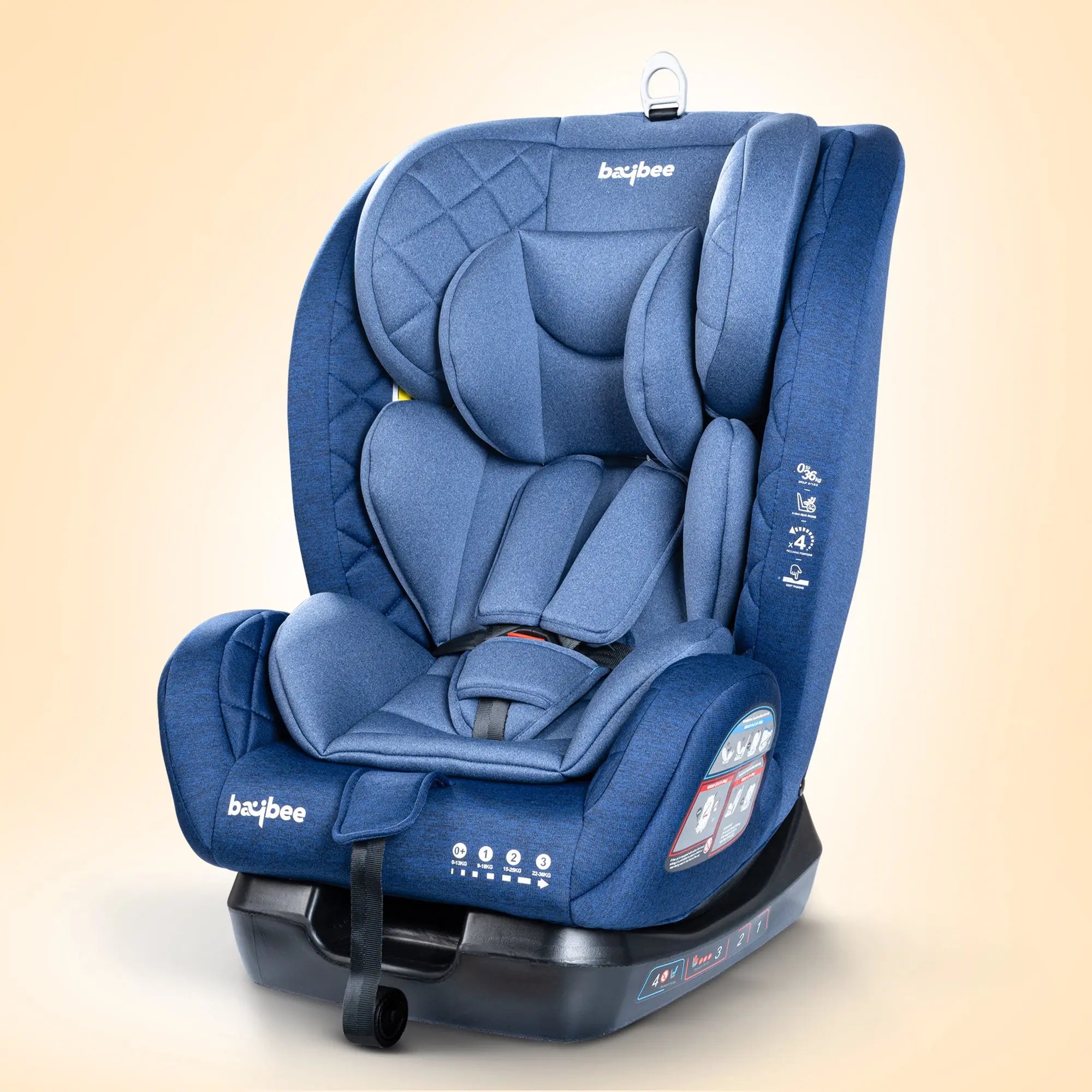 Baybee Convertible Infant Car Seat for Baby 0 to 12 Years with 3 Position Recline - Image 11