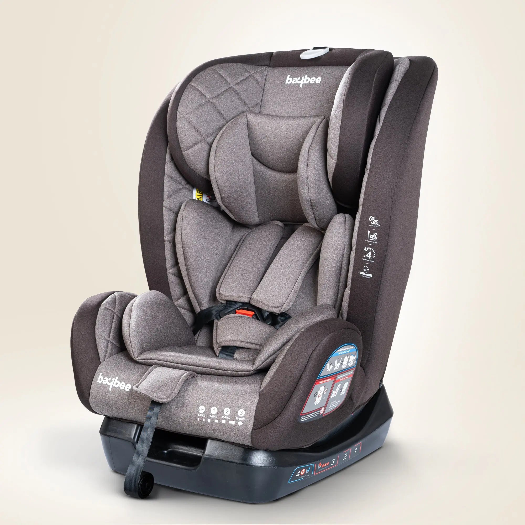 Baybee Convertible Infant Car Seat for Baby 0 to 12 Years with 3 Position Recline - Image 19