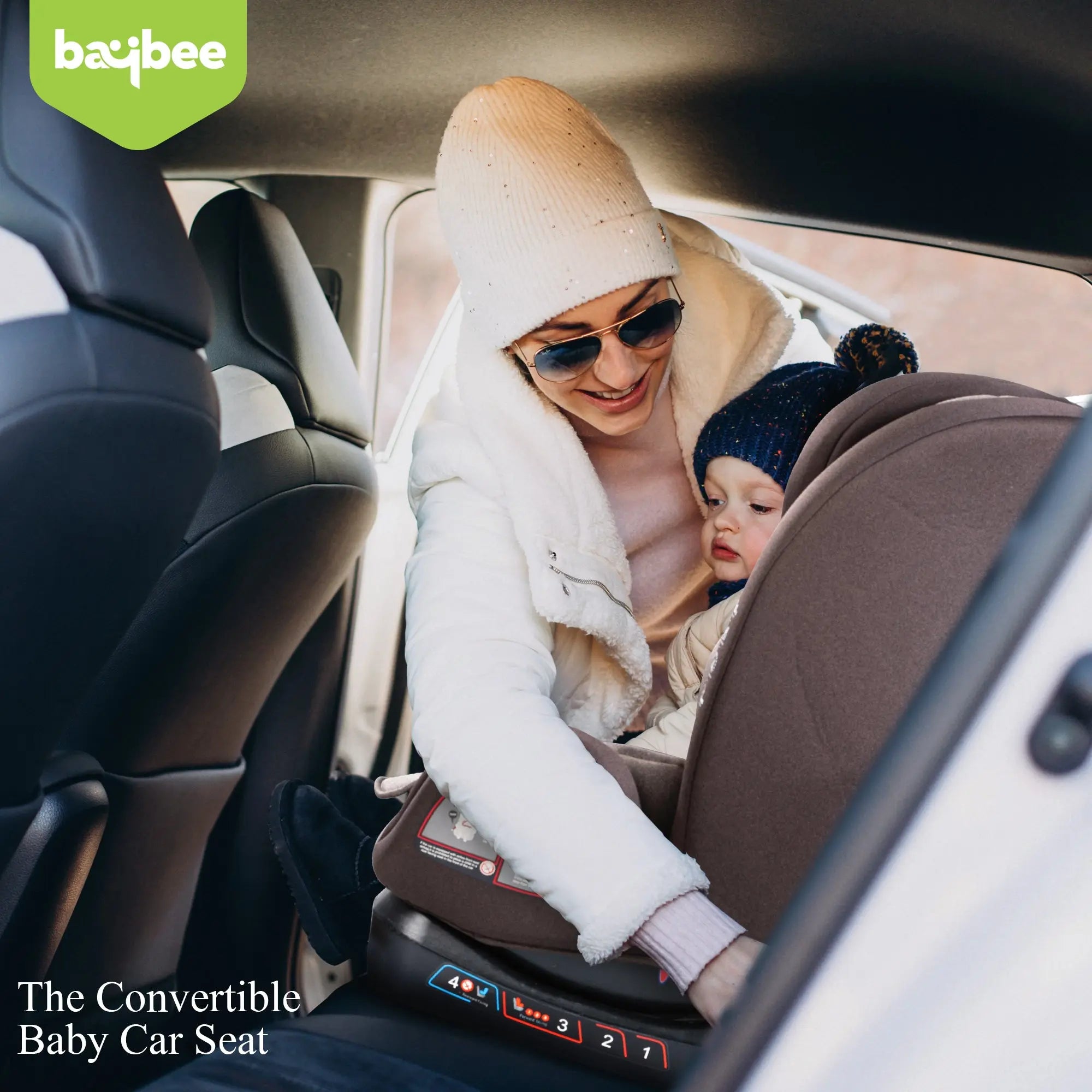 Baybee Convertible Infant Car Seat for Baby 0 to 12 Years with 3 Position Recline - Image 25
