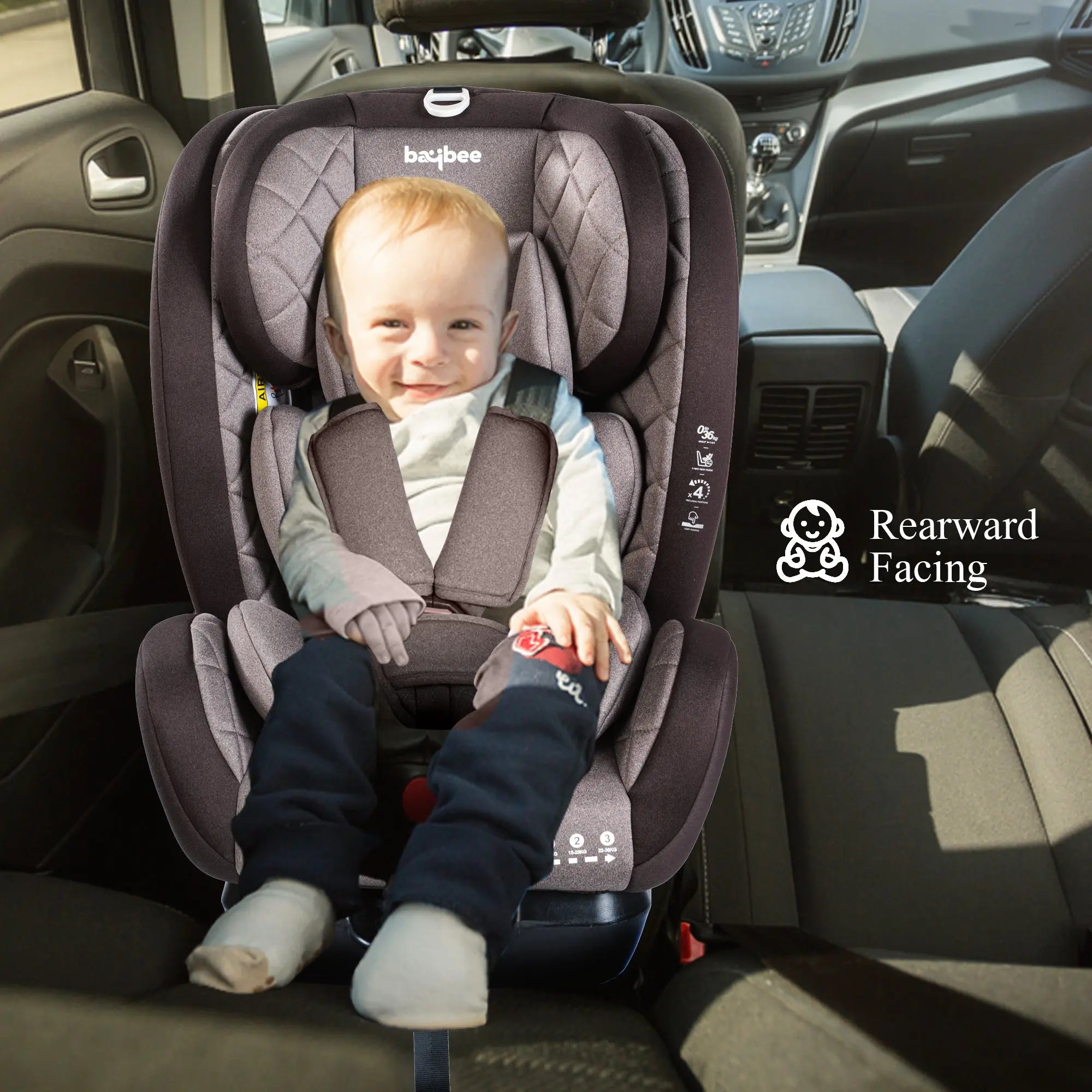 Baybee Convertible Infant Car Seat for Baby 0 to 12 Years with 3 Position Recline - Image 26