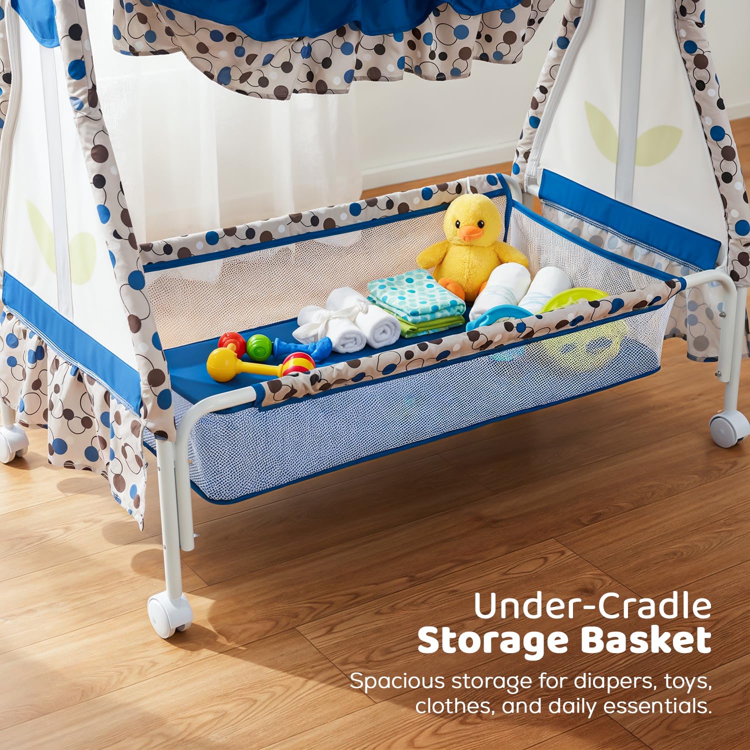 Baybee Baby Swing Cradle with Mosquito Net Infant Jhula & Palna for Newborns - Image 13