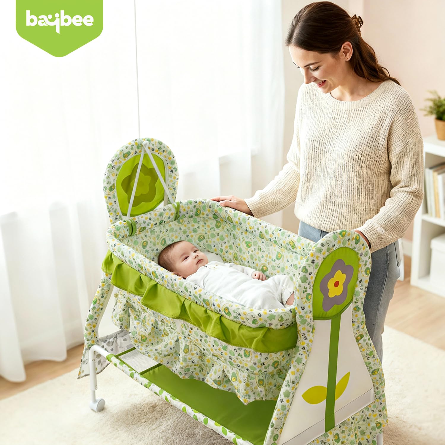Baybee Baby Swing Cradle with Mosquito Net Infant Jhula & Palna for Newborns - Image 16