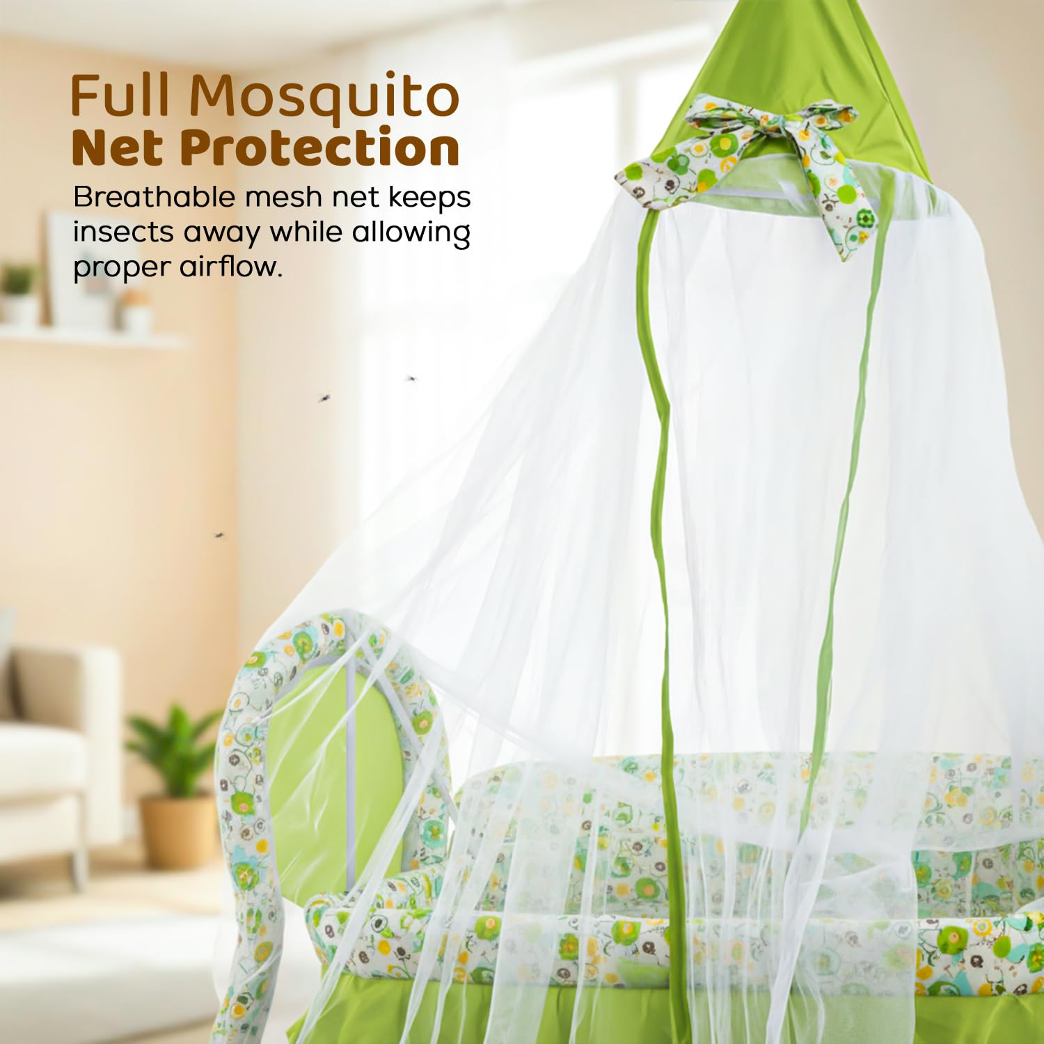 Baybee Baby Swing Cradle with Mosquito Net Infant Jhula & Palna for Newborns - Image 19
