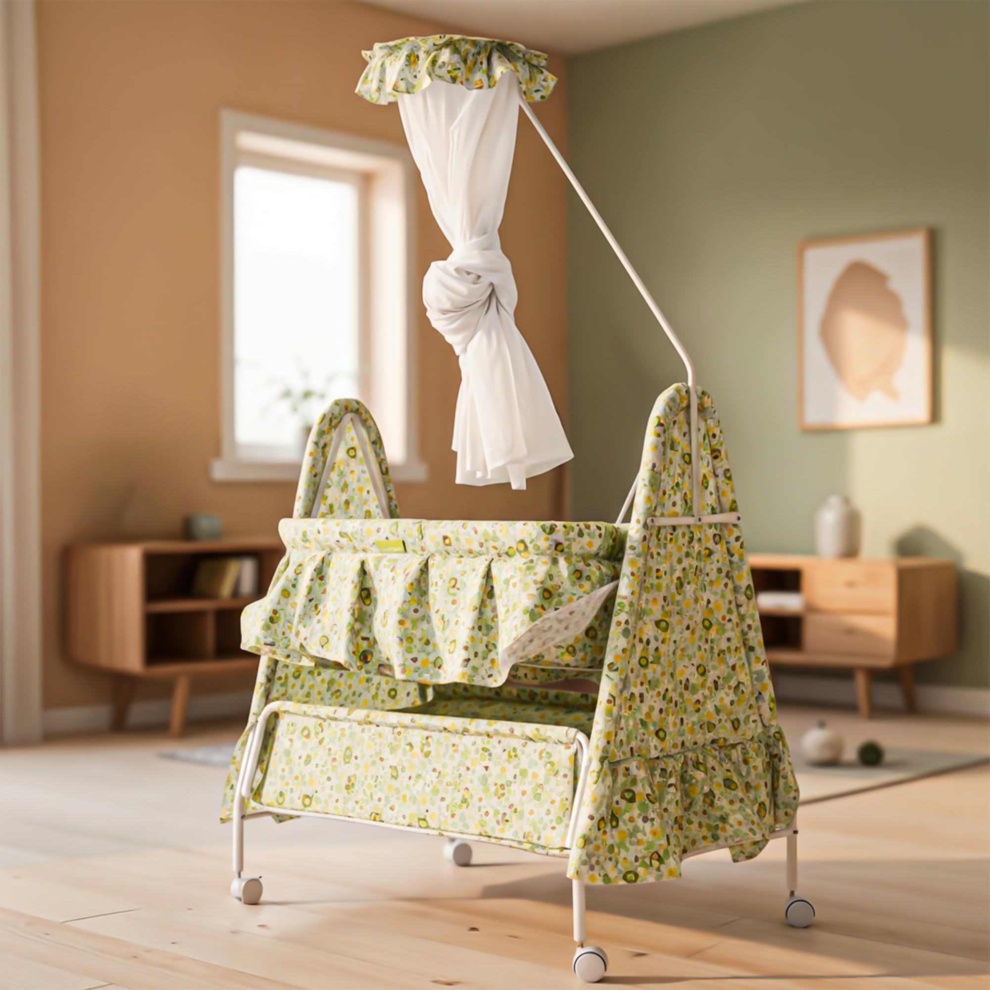 Baybee DOZY Baby Swing Cradle for Newborns with Mosquito Net Portable Infant Palna Jhula - Image 1