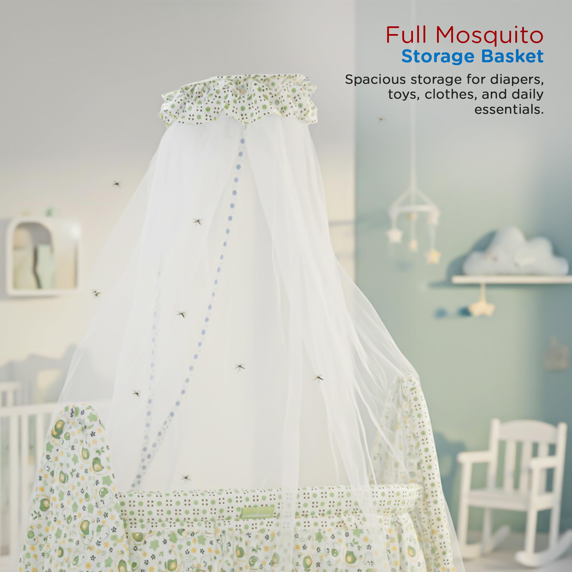 Baybee DOZY Baby Swing Cradle for Newborns with Mosquito Net Portable Infant Palna Jhula - Image 3