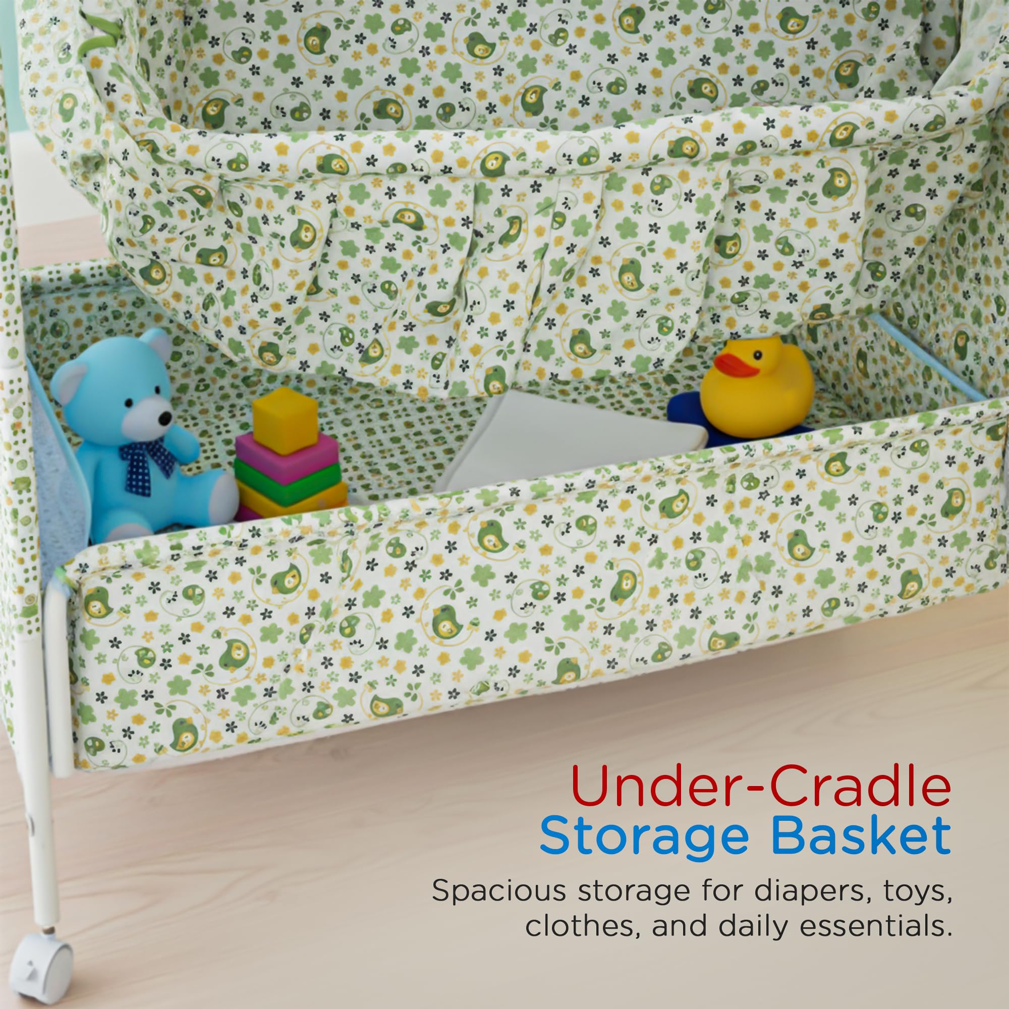 Baybee DOZY Baby Swing Cradle for Newborns with Mosquito Net Portable Infant Palna Jhula - Image 5