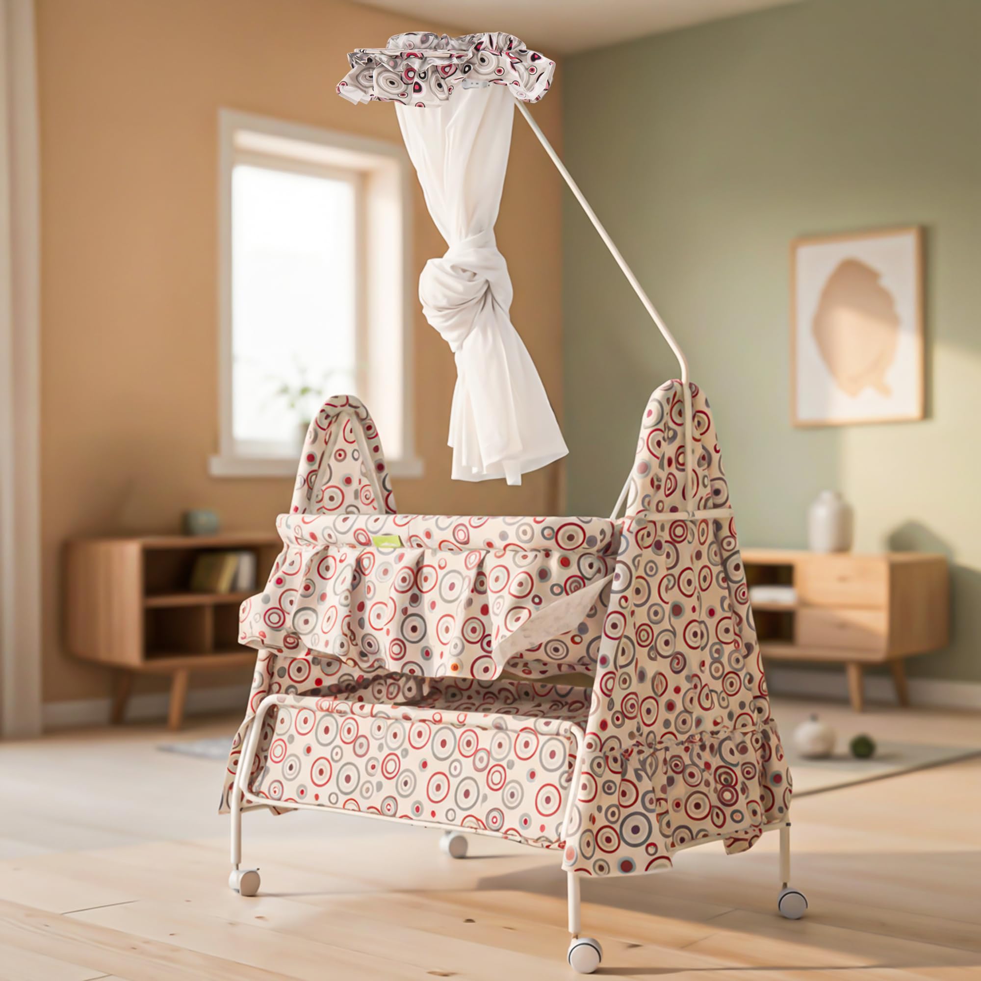 Baybee DOZY Baby Swing Cradle for Newborns with Mosquito Net Portable Infant Palna Jhula - Image 8