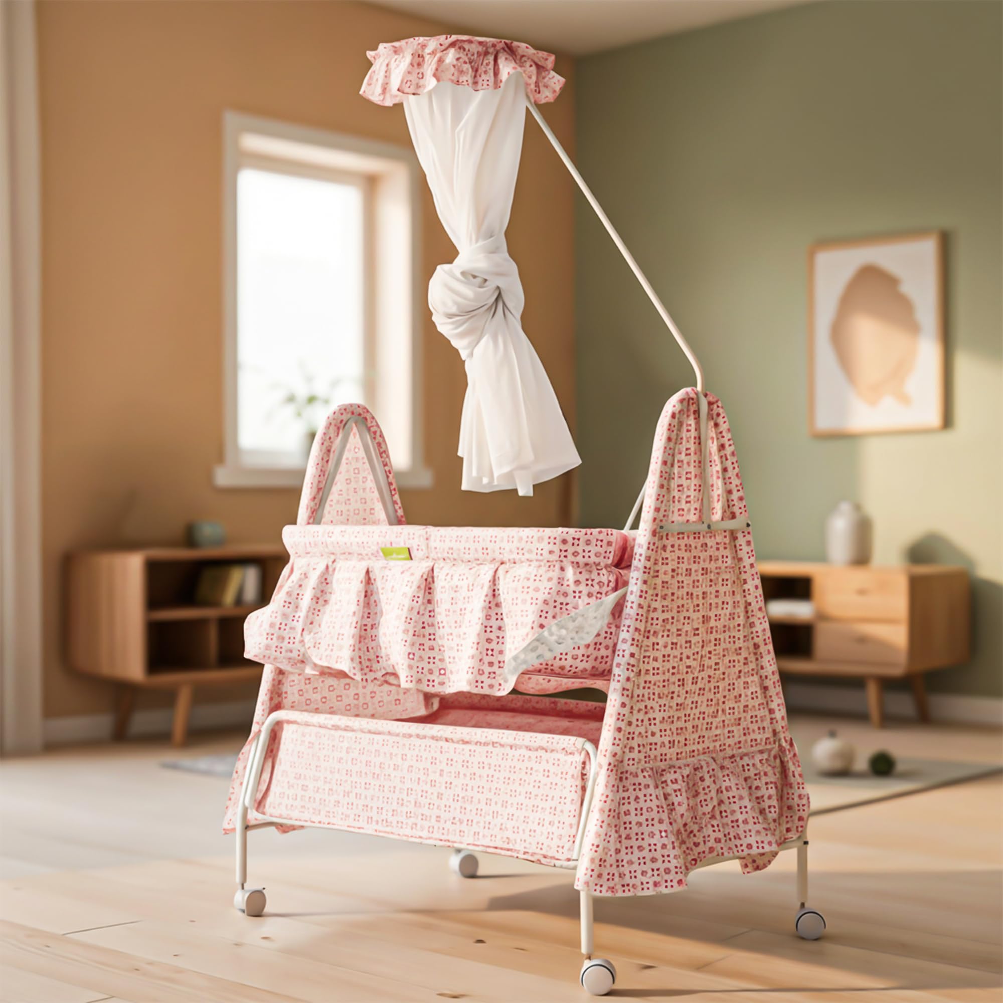 Baybee DOZY Baby Swing Cradle for Newborns with Mosquito Net Portable Infant Palna Jhula - Image 15
