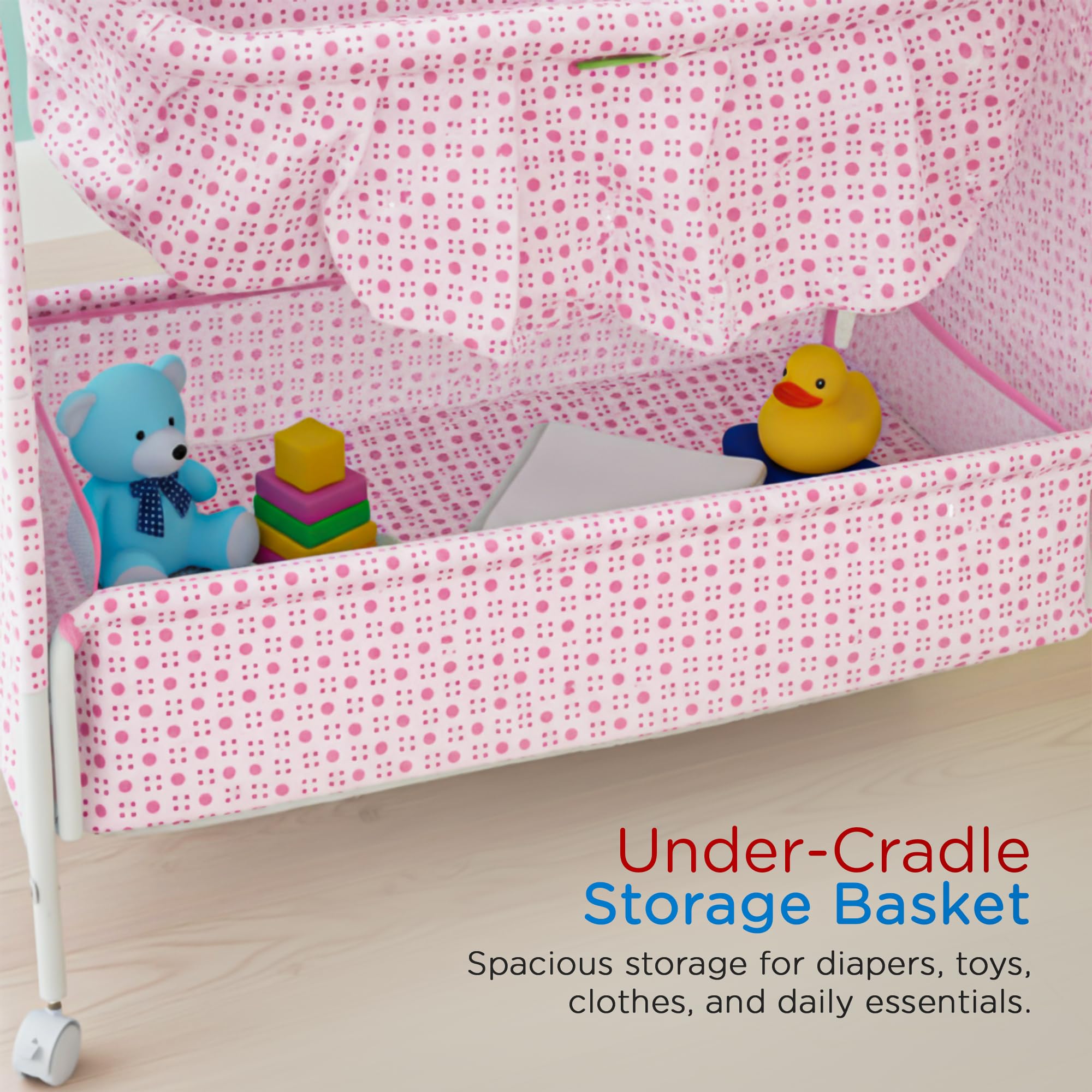 Baybee DOZY Baby Swing Cradle for Newborns with Mosquito Net Portable Infant Palna Jhula - Image 19