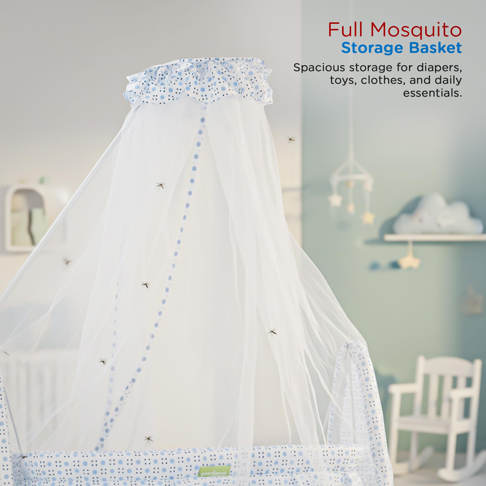 Baybee DOZY Baby Swing Cradle for Newborns with Mosquito Net Portable Infant Palna Jhula - Image 24